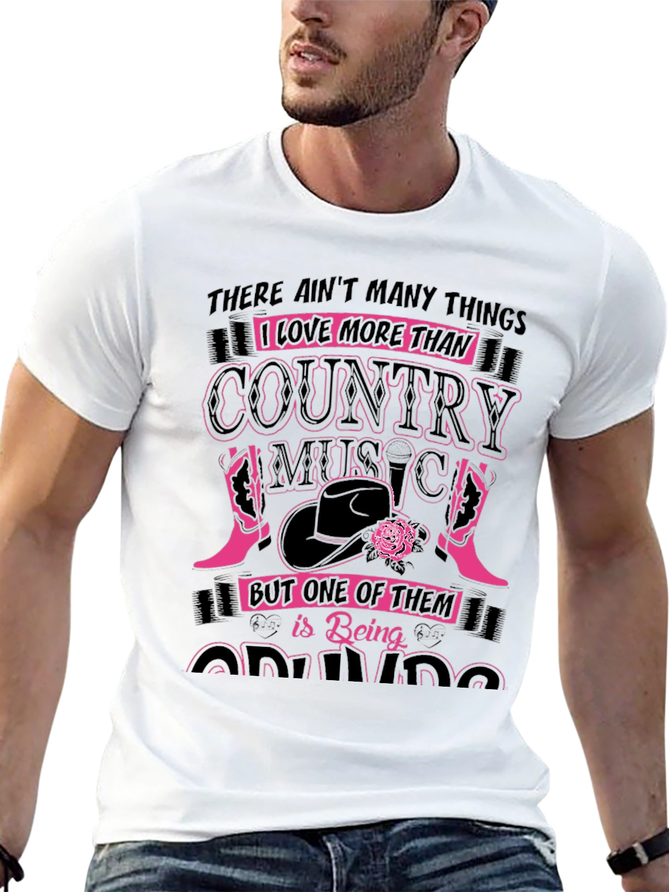 Country Music Loving Grandma Graphic T-Shirt