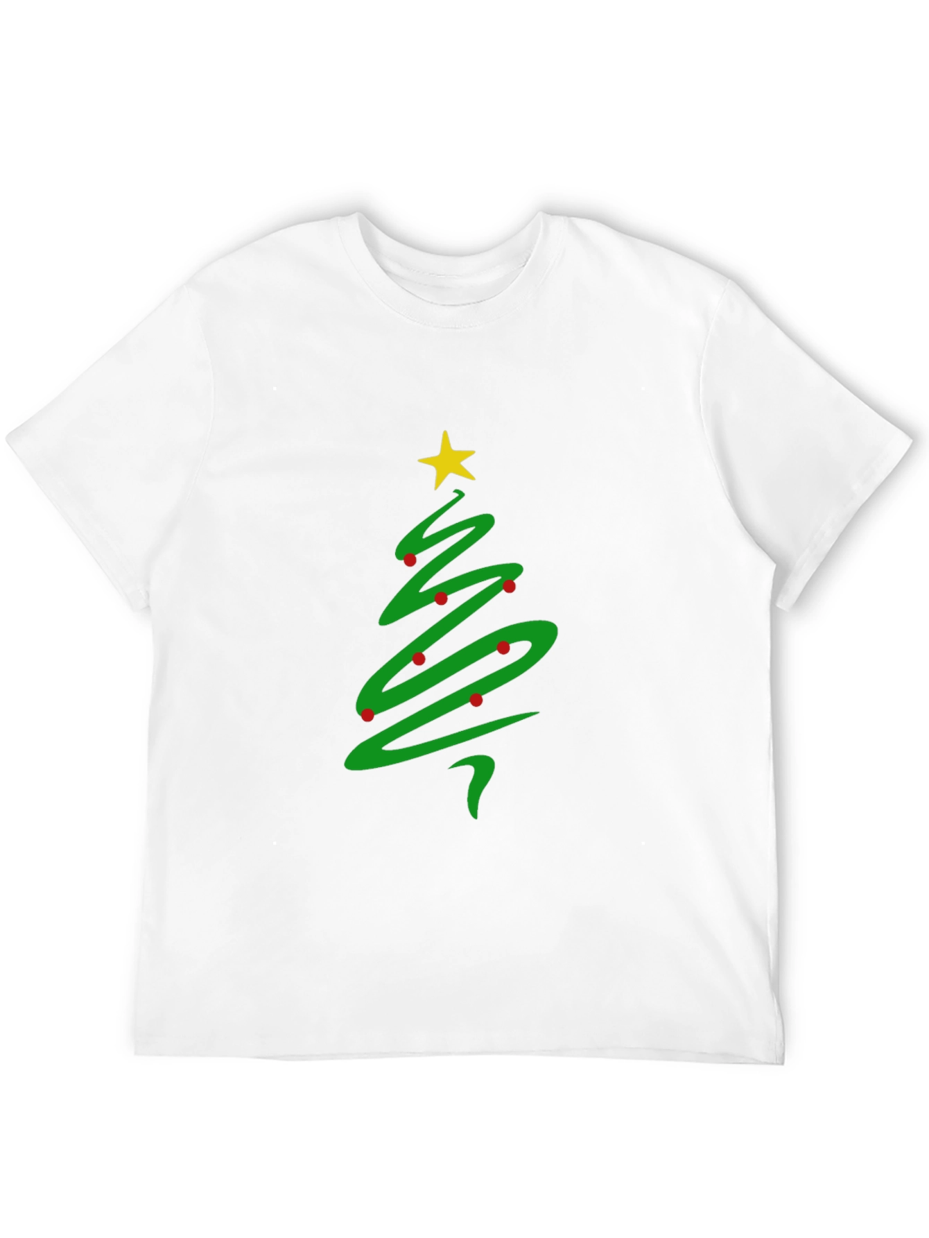 Christmas Tree Graphic Black T-Shirt