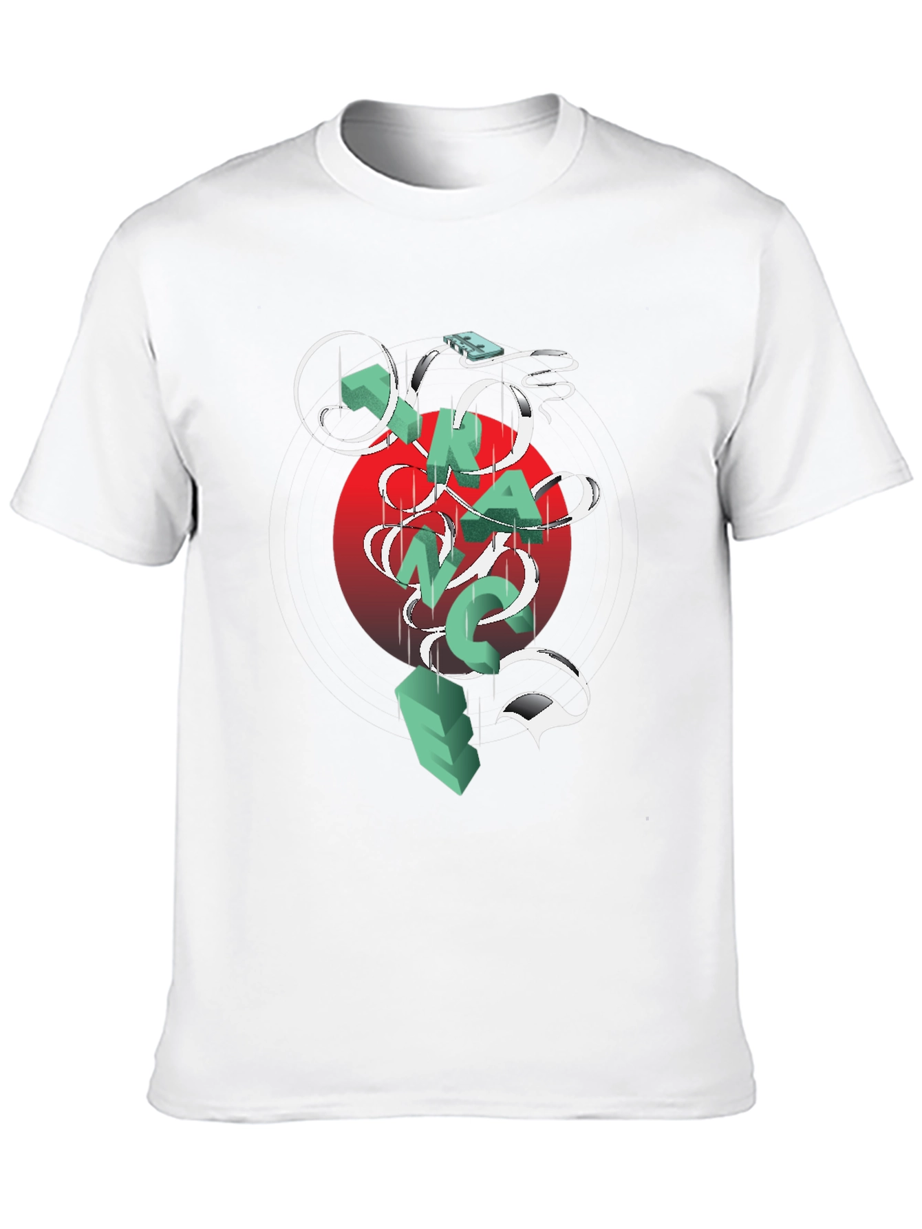 Graphic Print Crew Neck T-Shirt