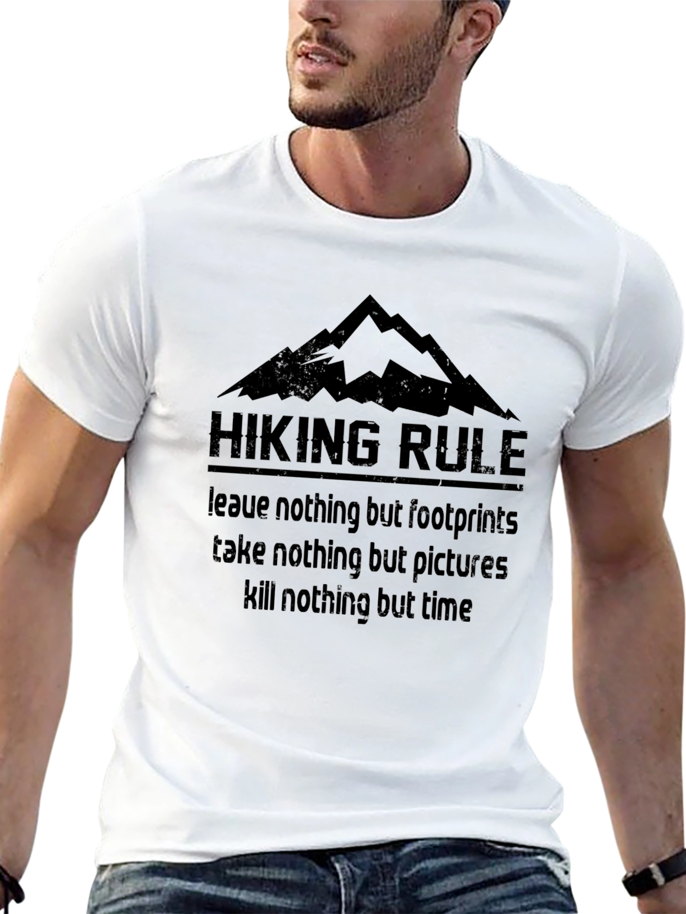 Hiking Rule Graphic T-Shirt - Outdoor Adventure Apparel