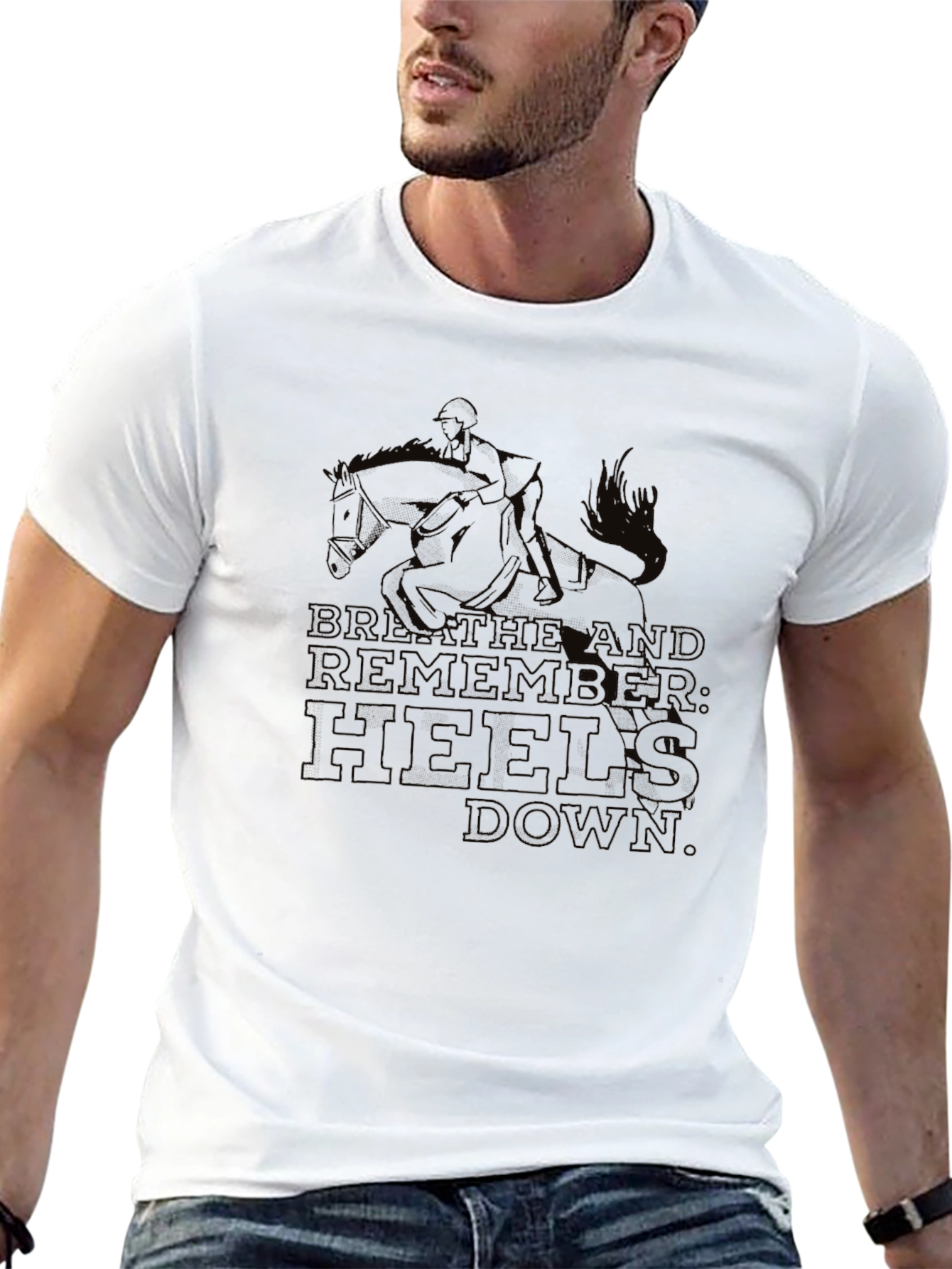 Equestrian T-Shirt - Breathe and Remember