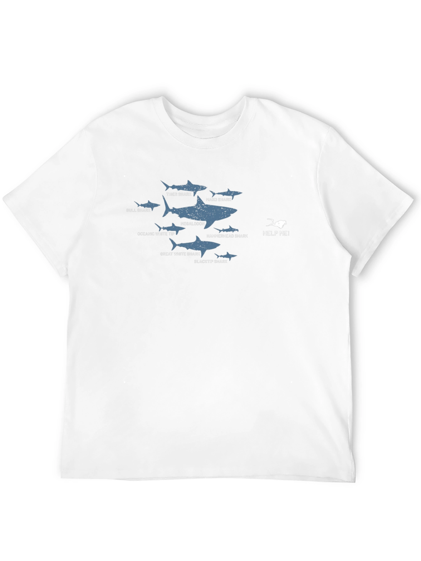 Shark Species Graphic T-Shirt
