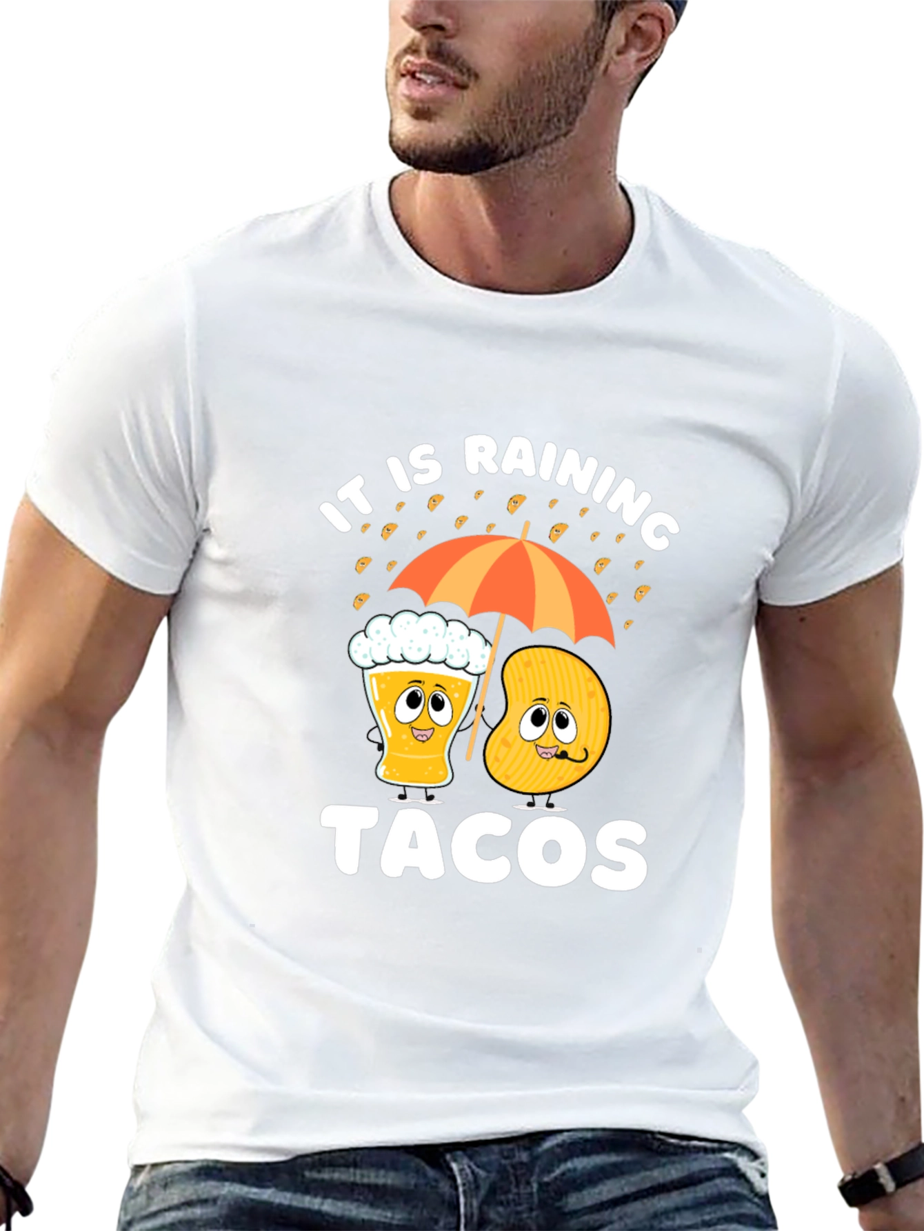 Its Raining Tacos Funny Graphic Tee