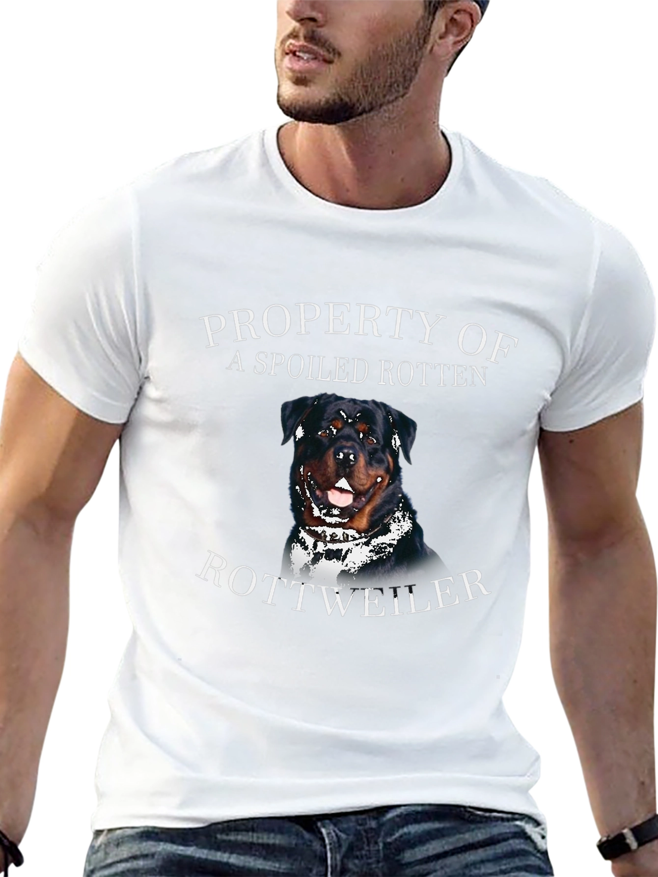 Spoiled Rotten Rottweiler Graphic T-Shirt