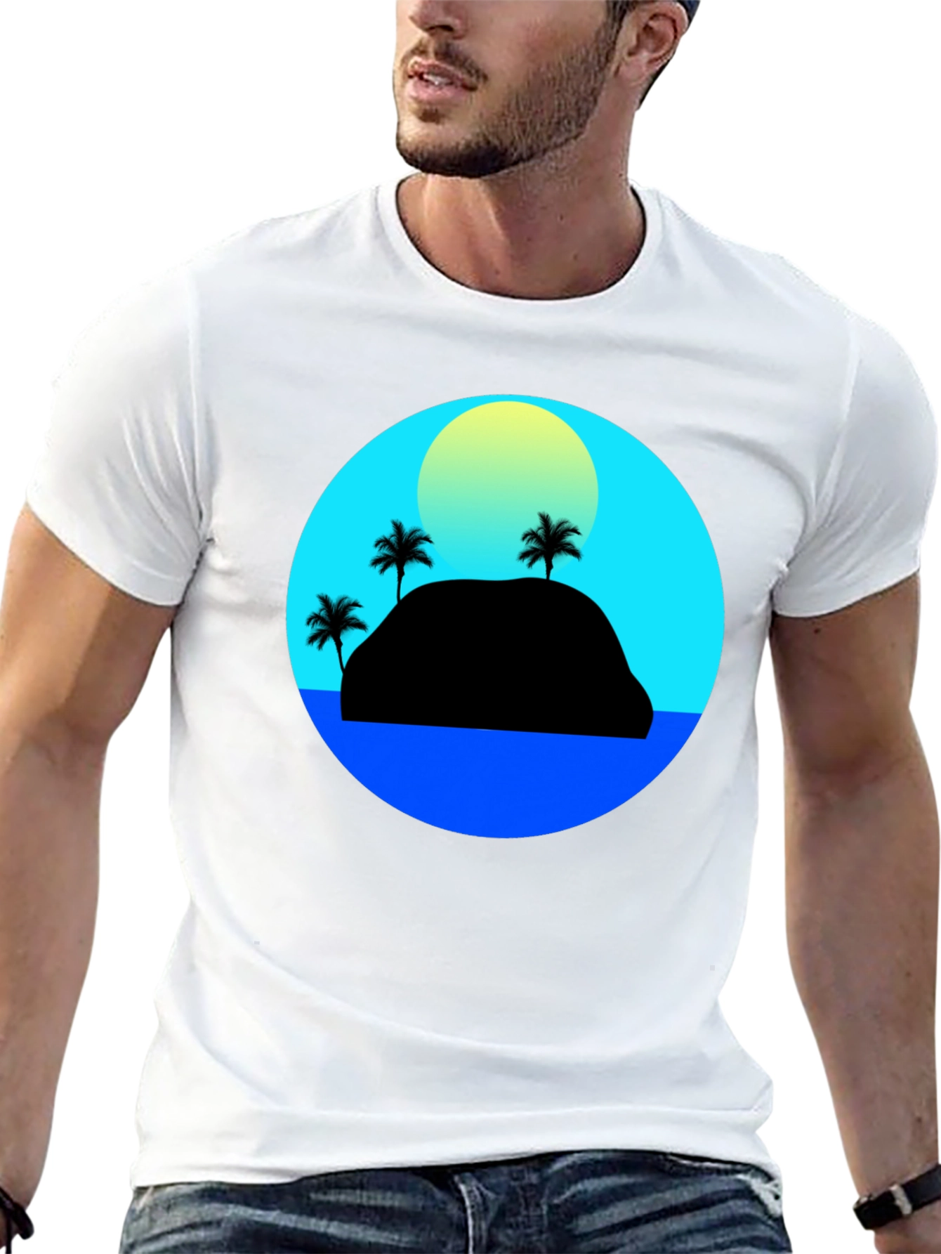 Island Sunset Graphic Tee