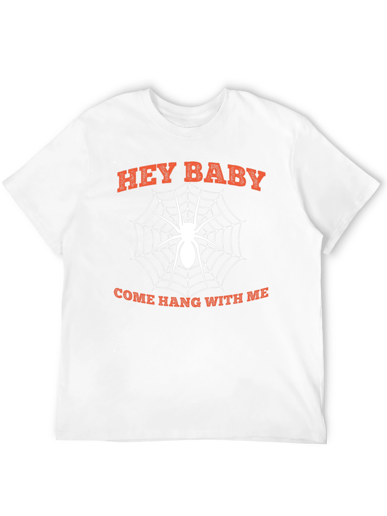 Hey Baby Spider Graphic Tee - Halloween Fun