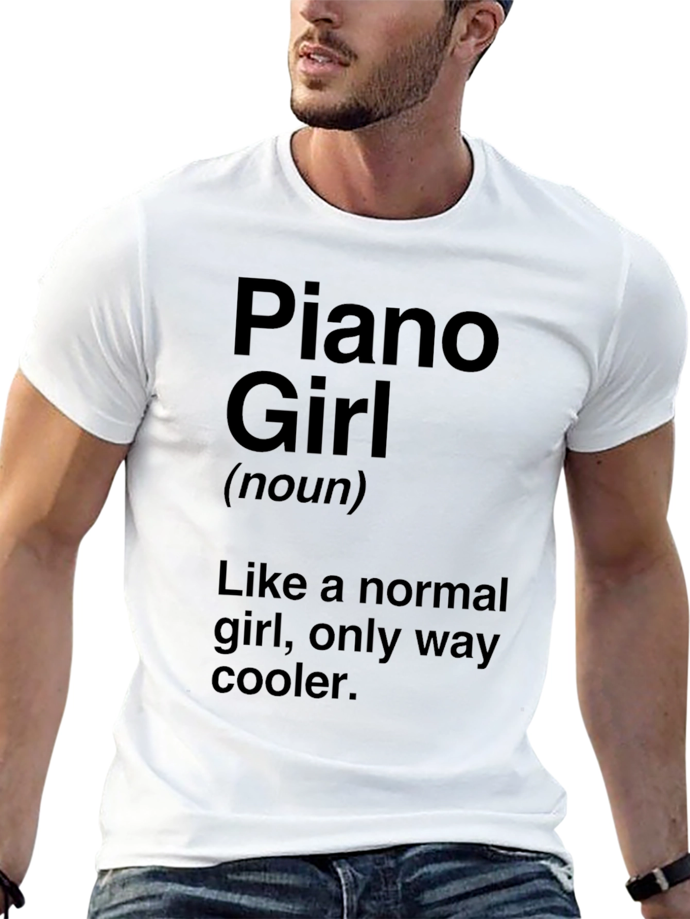 Piano Girl T-Shirt - Unique Musician Gift