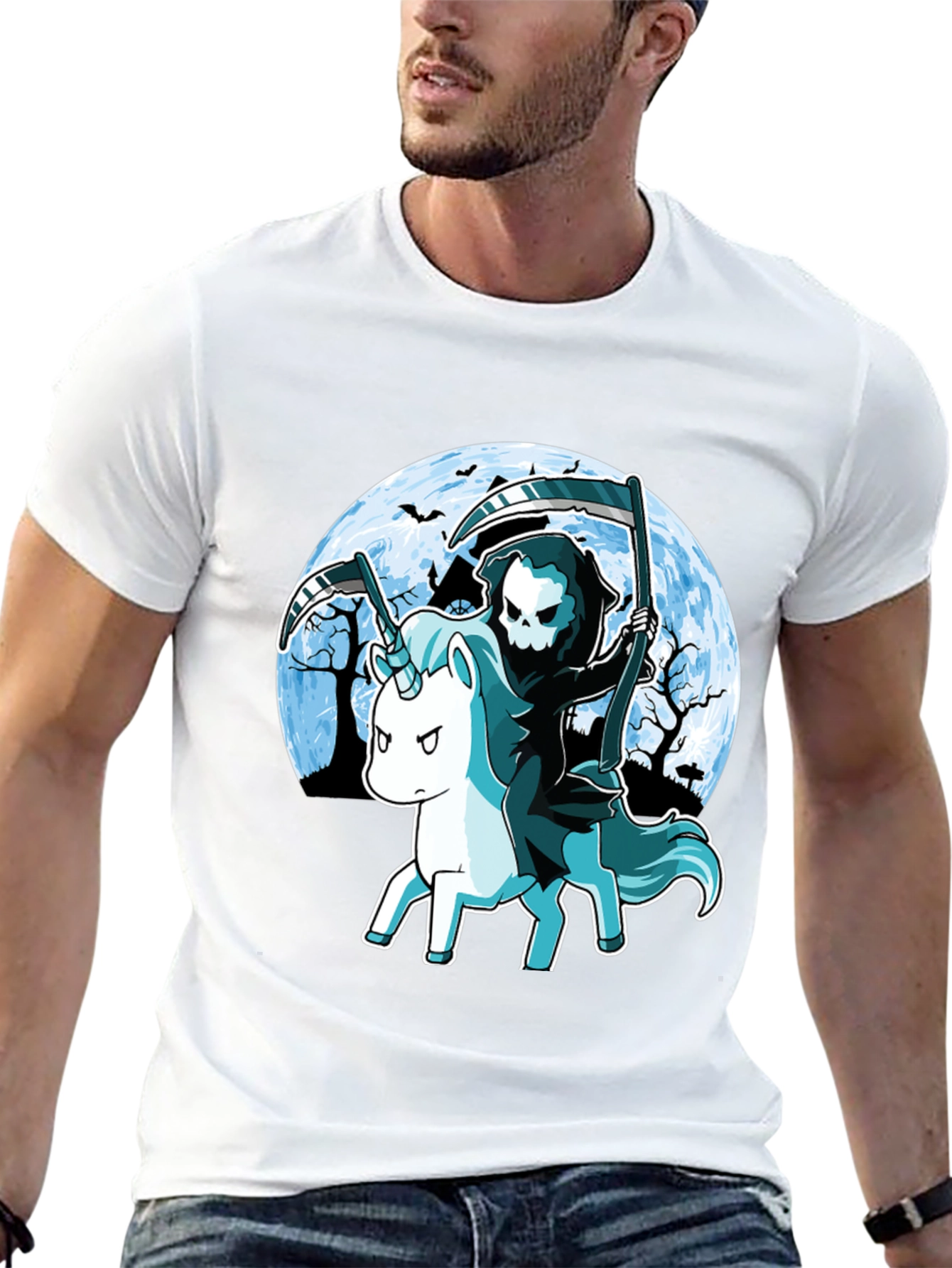 Grim Reaper Unicorn T-Shirt