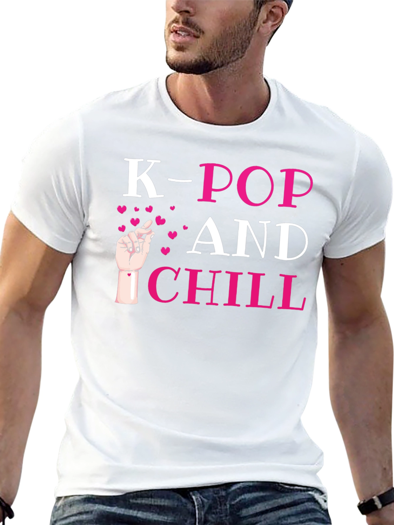 K-Pop and Chill Black T-Shirt