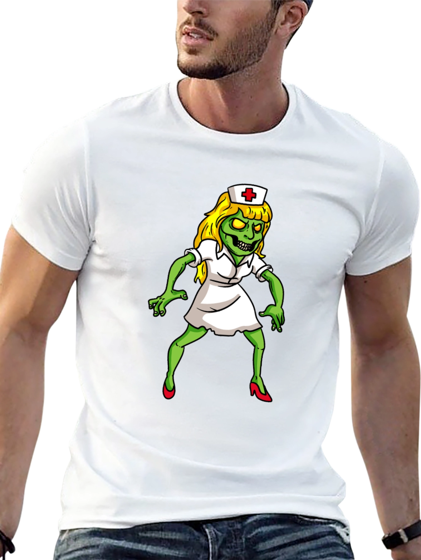 Zombie Nurse Graphic T-Shirt