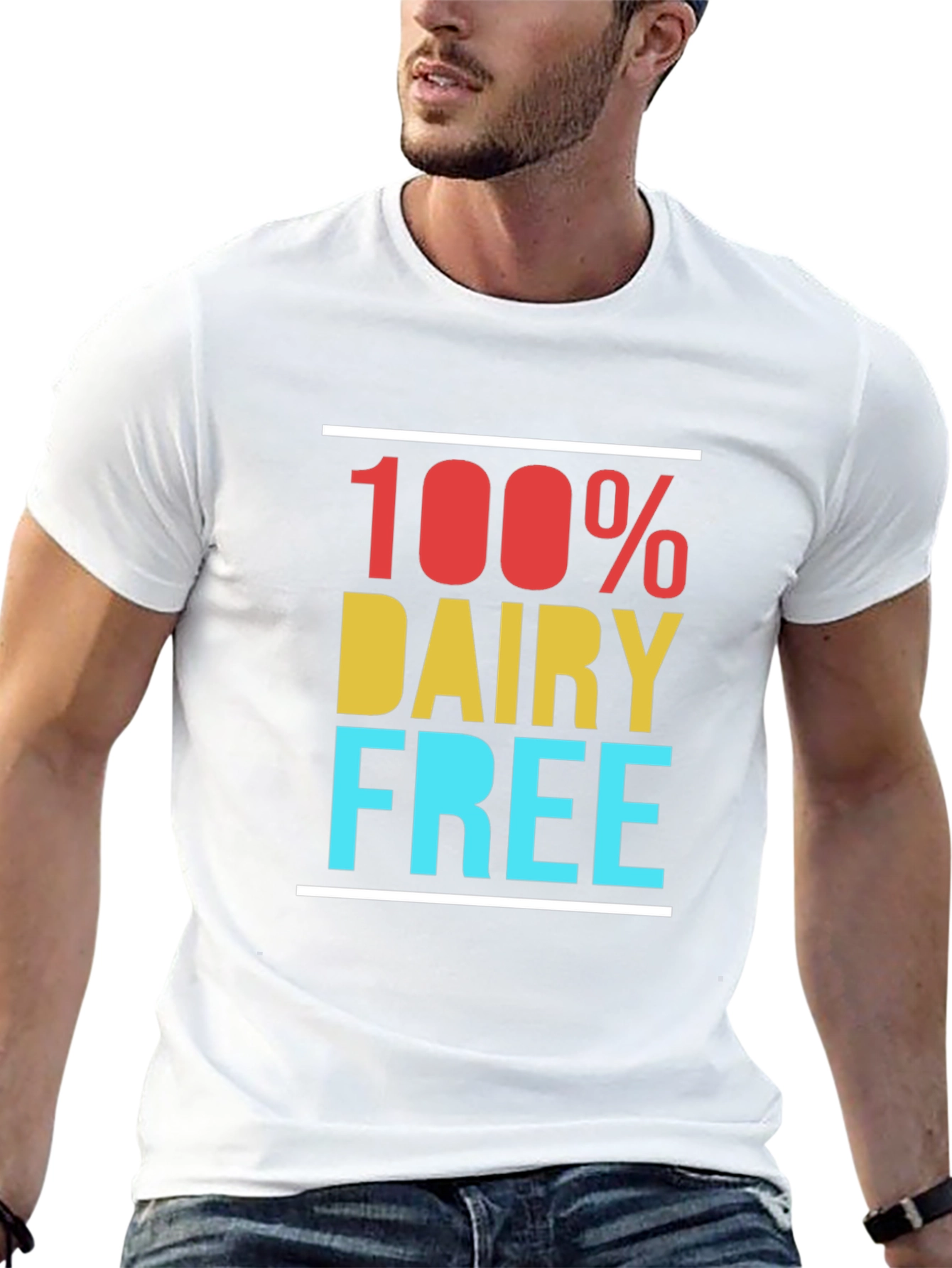 100% Dairy Free T-Shirt Black
