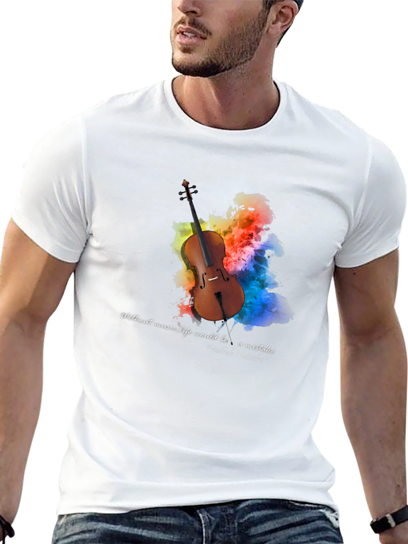 Musical Philosophy T-Shirt - Cello Design