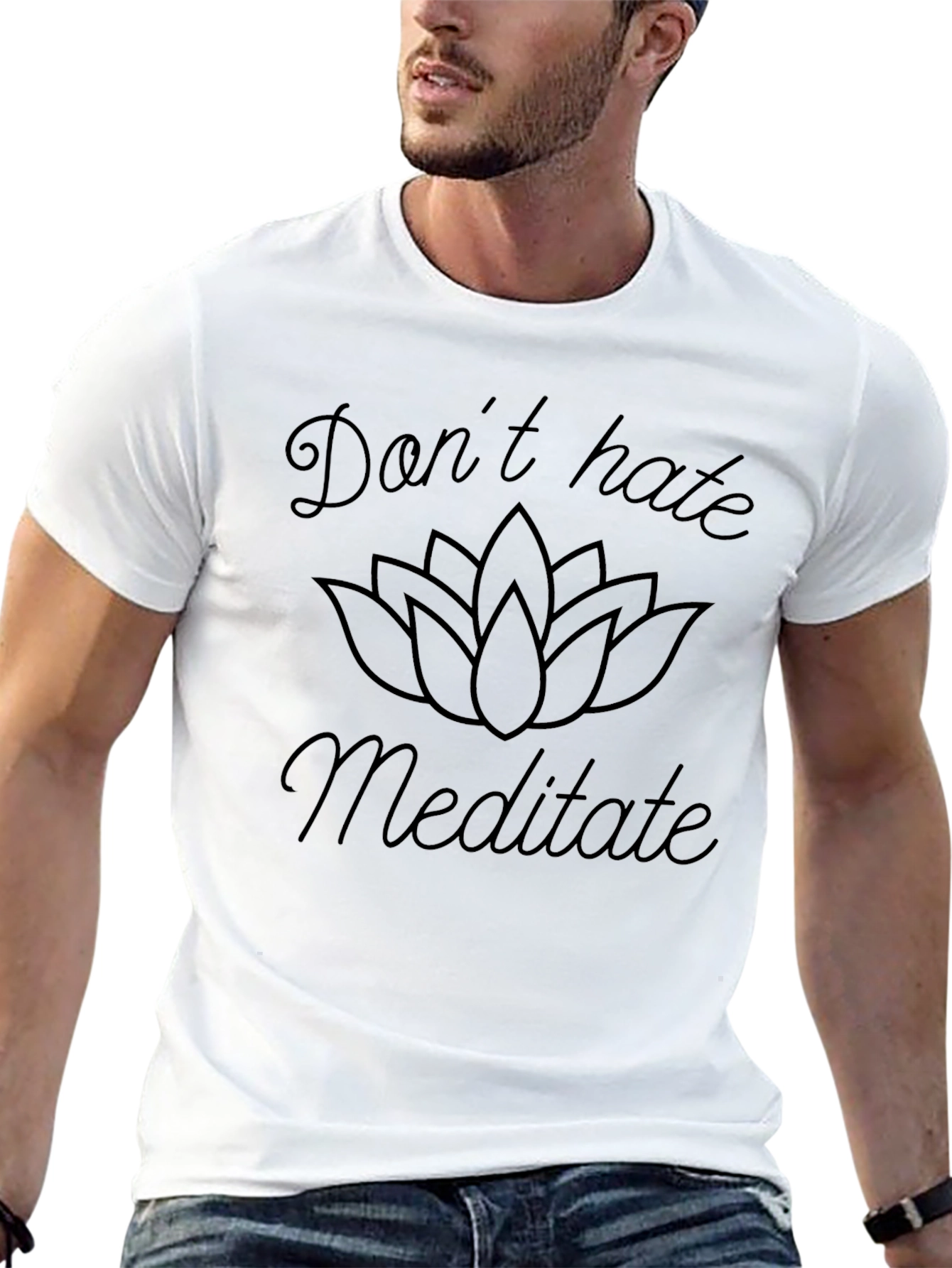 Dont Hate Meditate Graphic T-Shirt