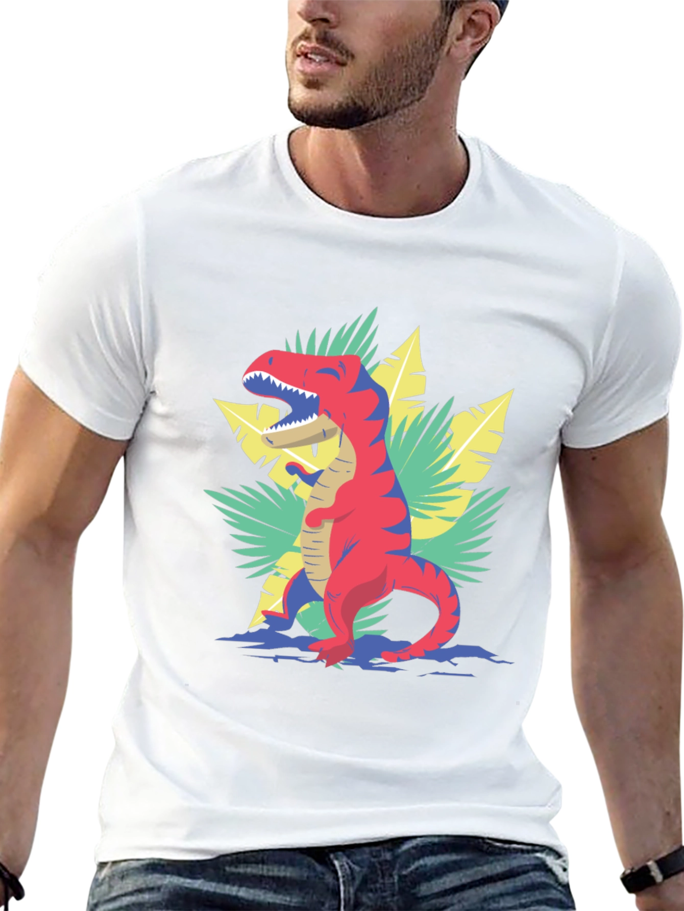 Dino Graphic Tee - Cool T-Rex T-Shirt