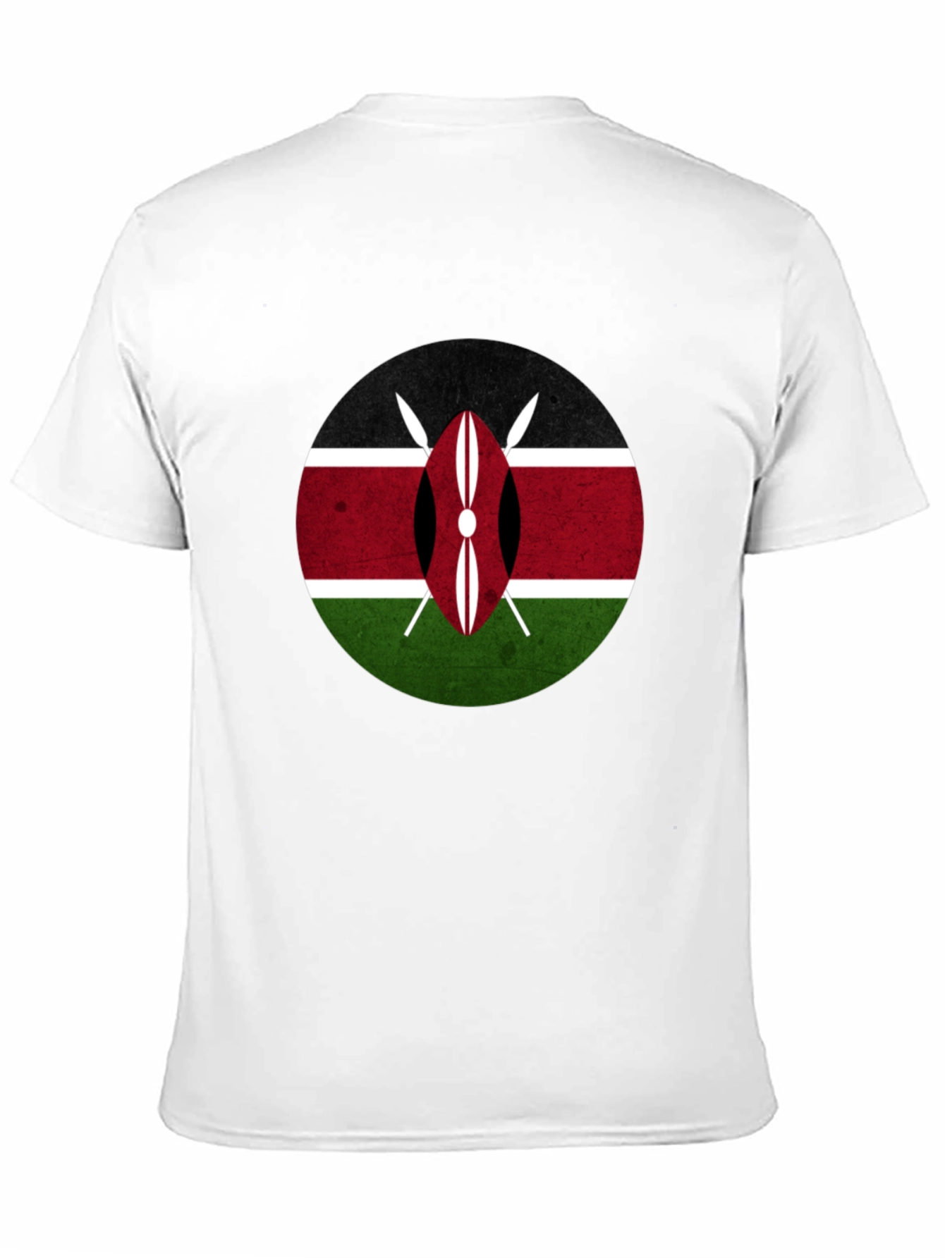 Kenyan Flag T-Shirt - Black Cotton Tee