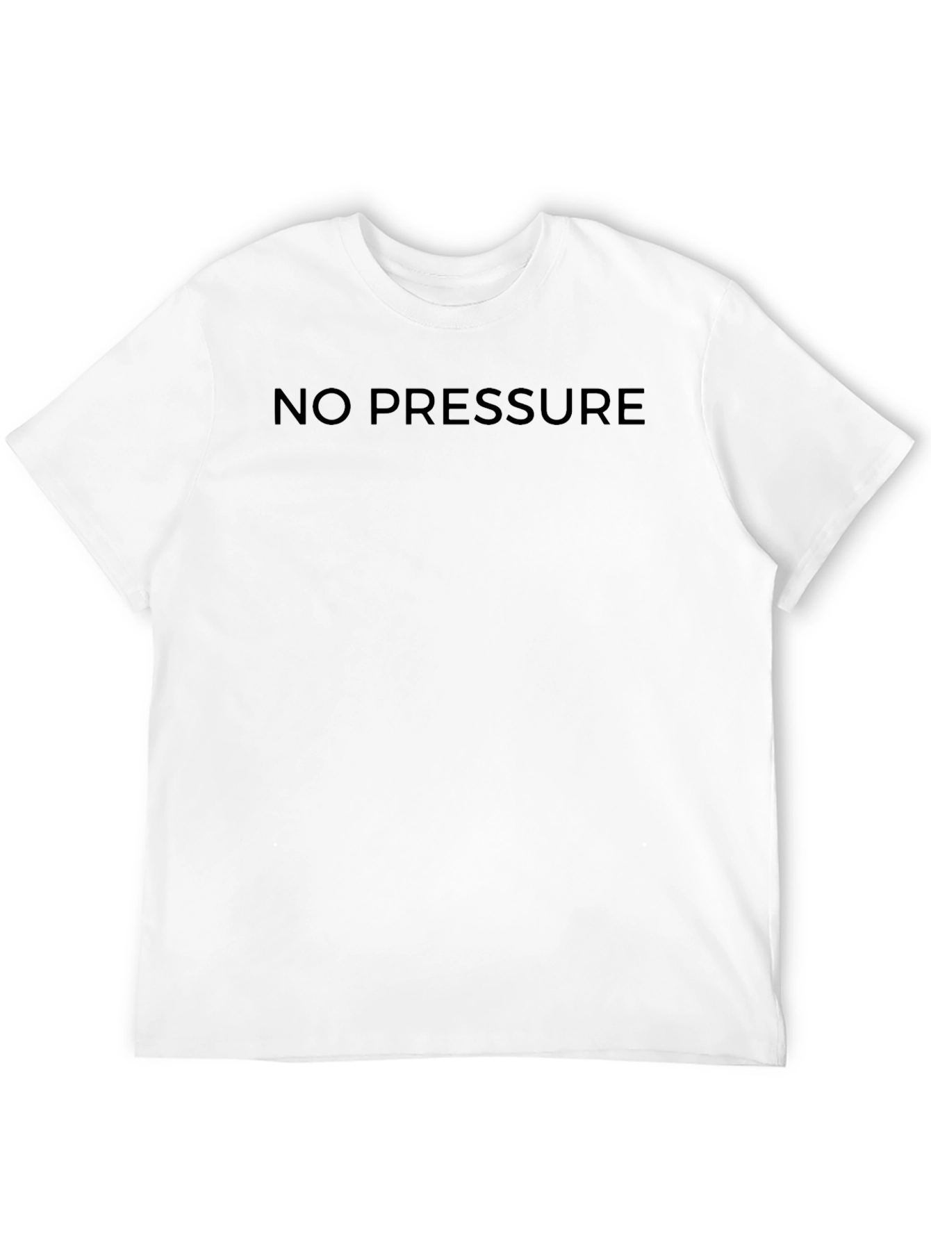 No Pressure Black Graphic Tee - Relaxed Fit