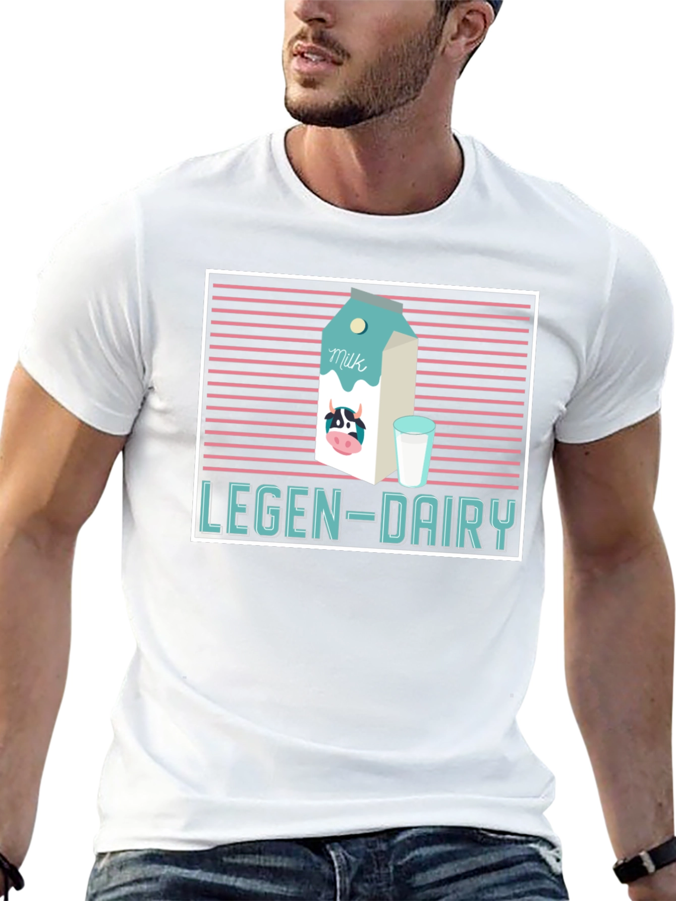 Legen-Dairy Graphic Tee - Milk Lovers T-Shirt