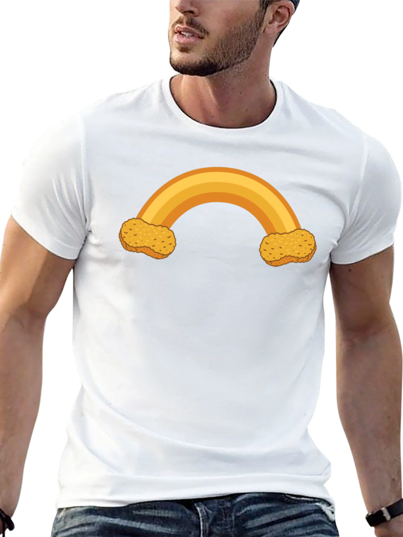 Nugget Rainbow Graphic T-Shirt - Black