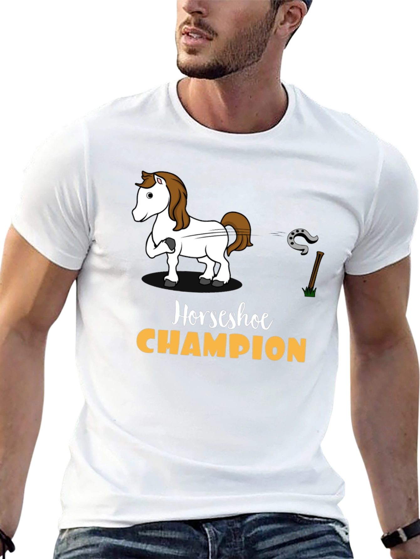 Horseshoe Champion Graphic T-Shirt