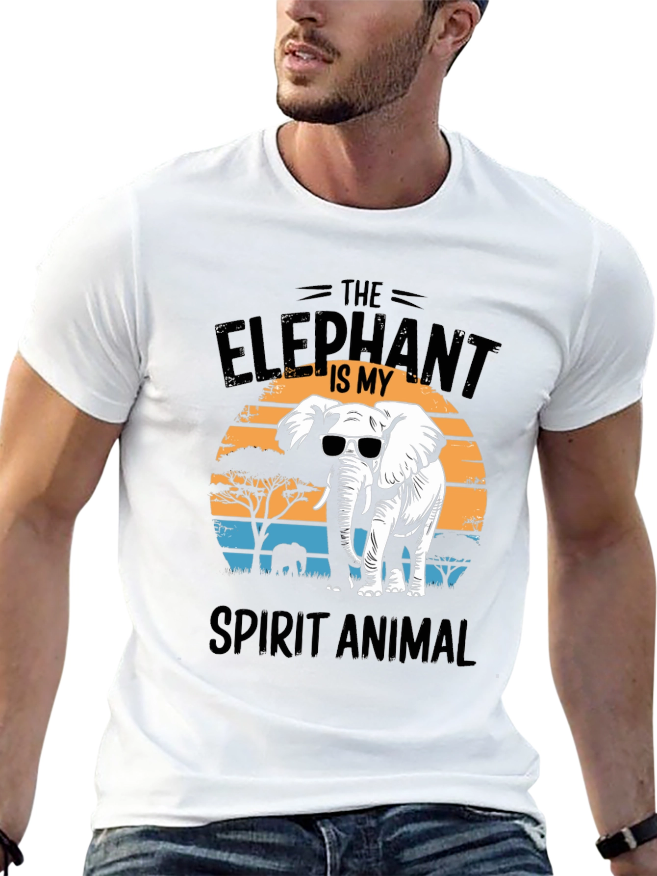 Elephant Spirit Animal Graphic Tee