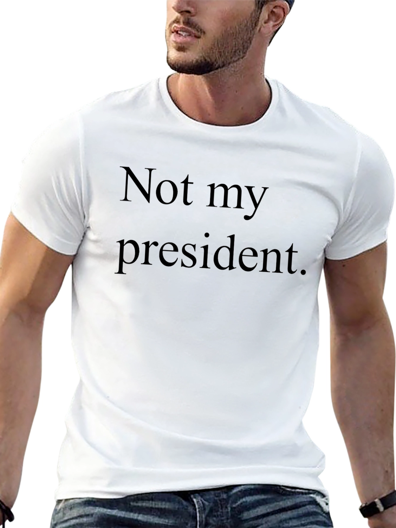 Not My President Graphic Tee - Political Statement Shirt