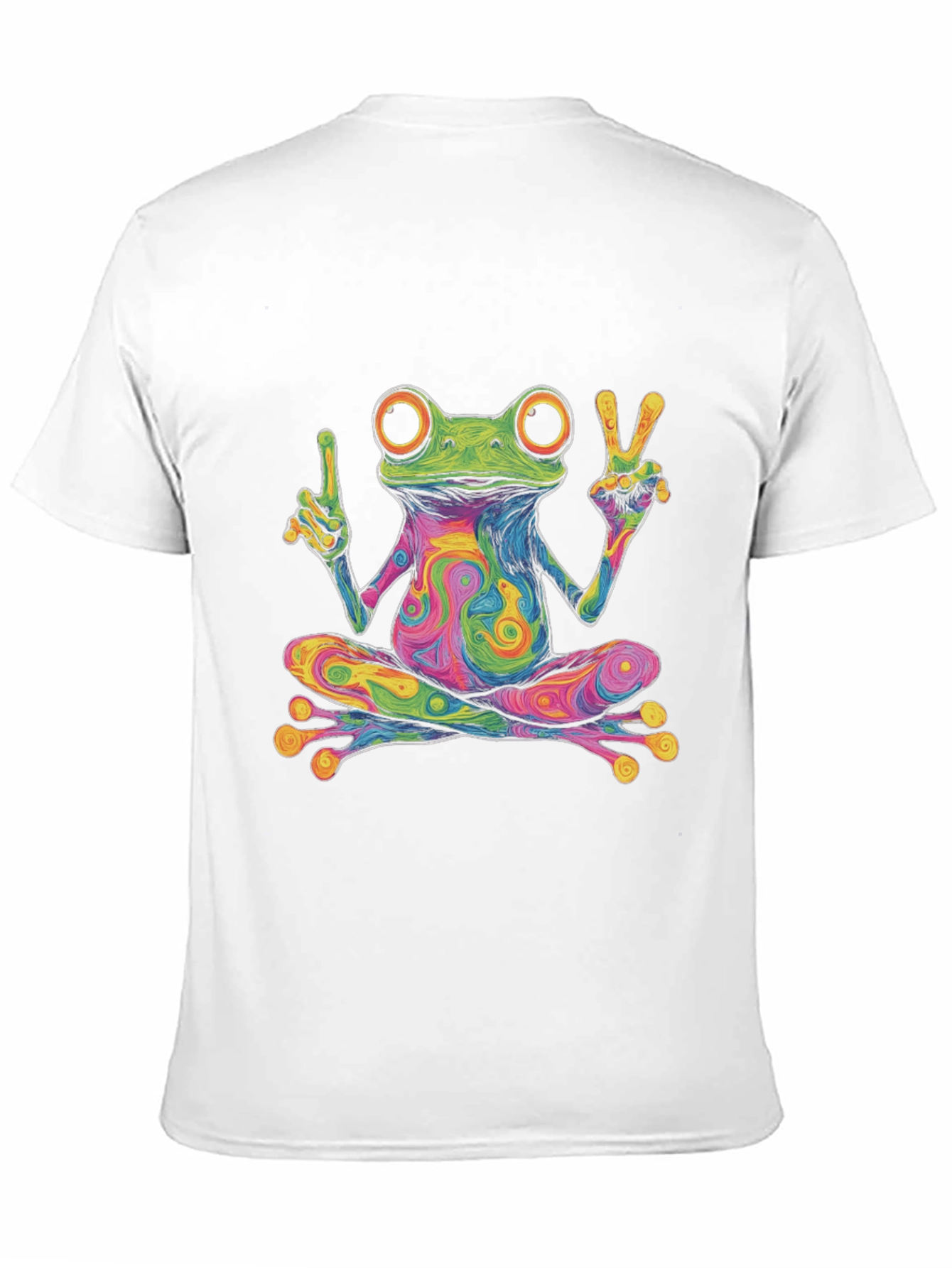 Psychedelic Frog T-Shirt - Peace & Love
