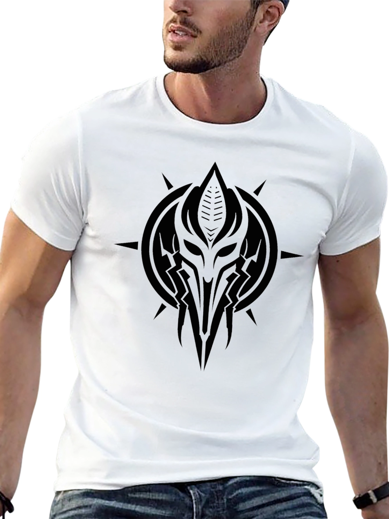Mystic Warrior Graphic Tee - Black