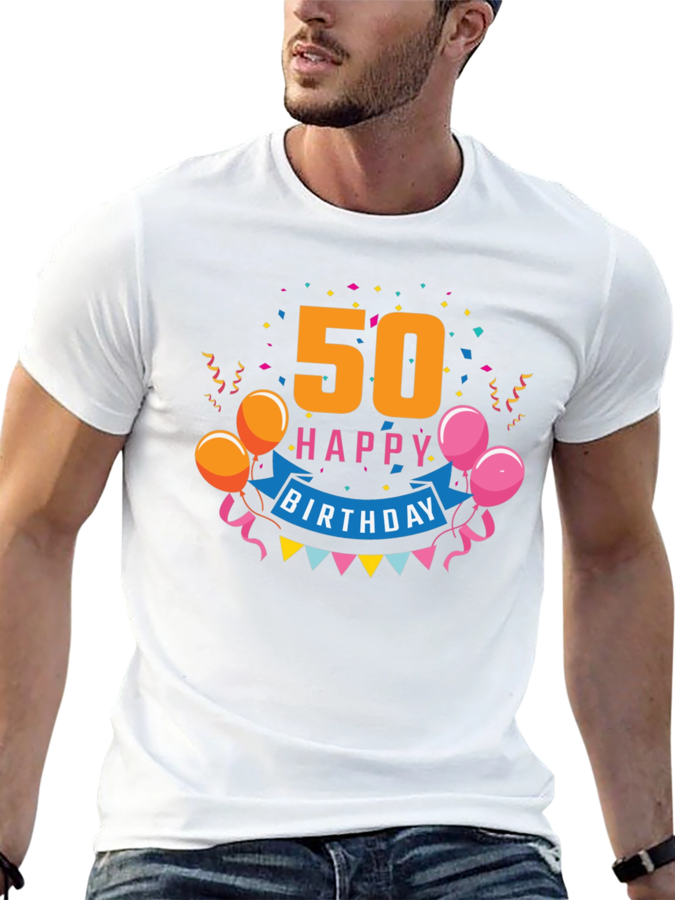 50th Happy Birthday Graphic Tee