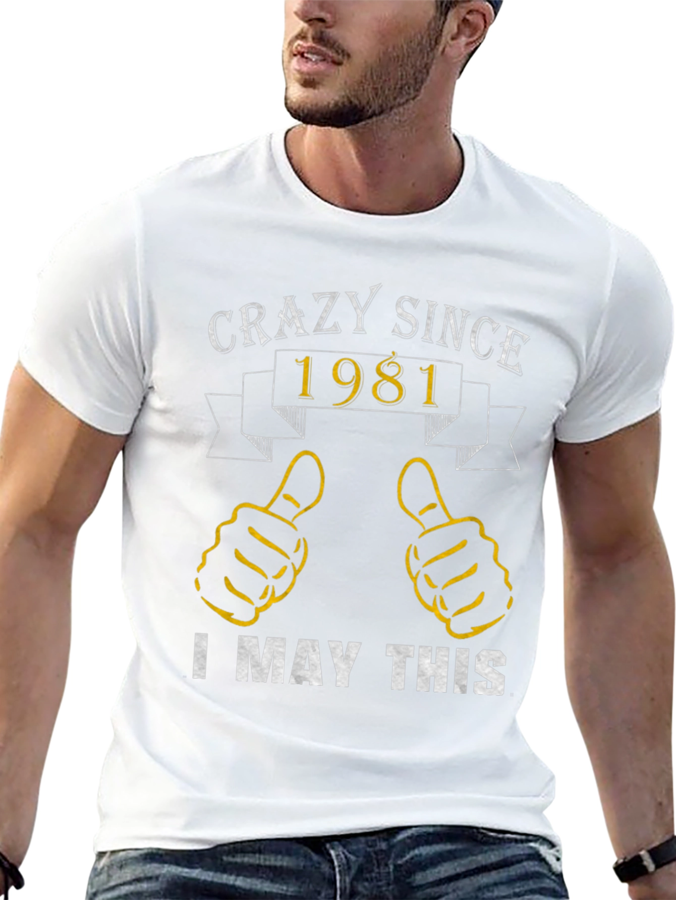 Crazy Since 1981 Funny T-Shirt