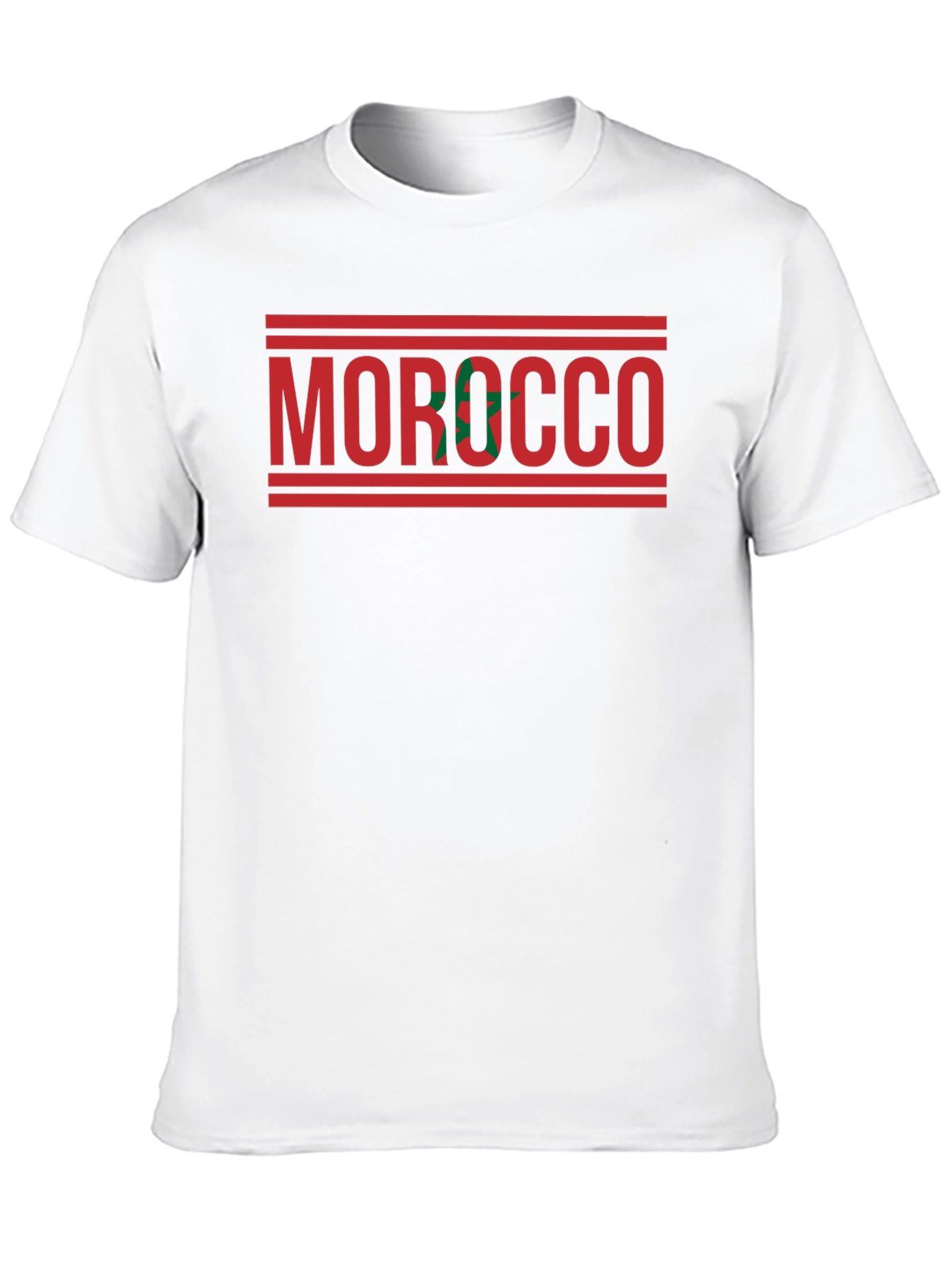 Morocco Pride Graphic Tee - Mens Black T-Shirt