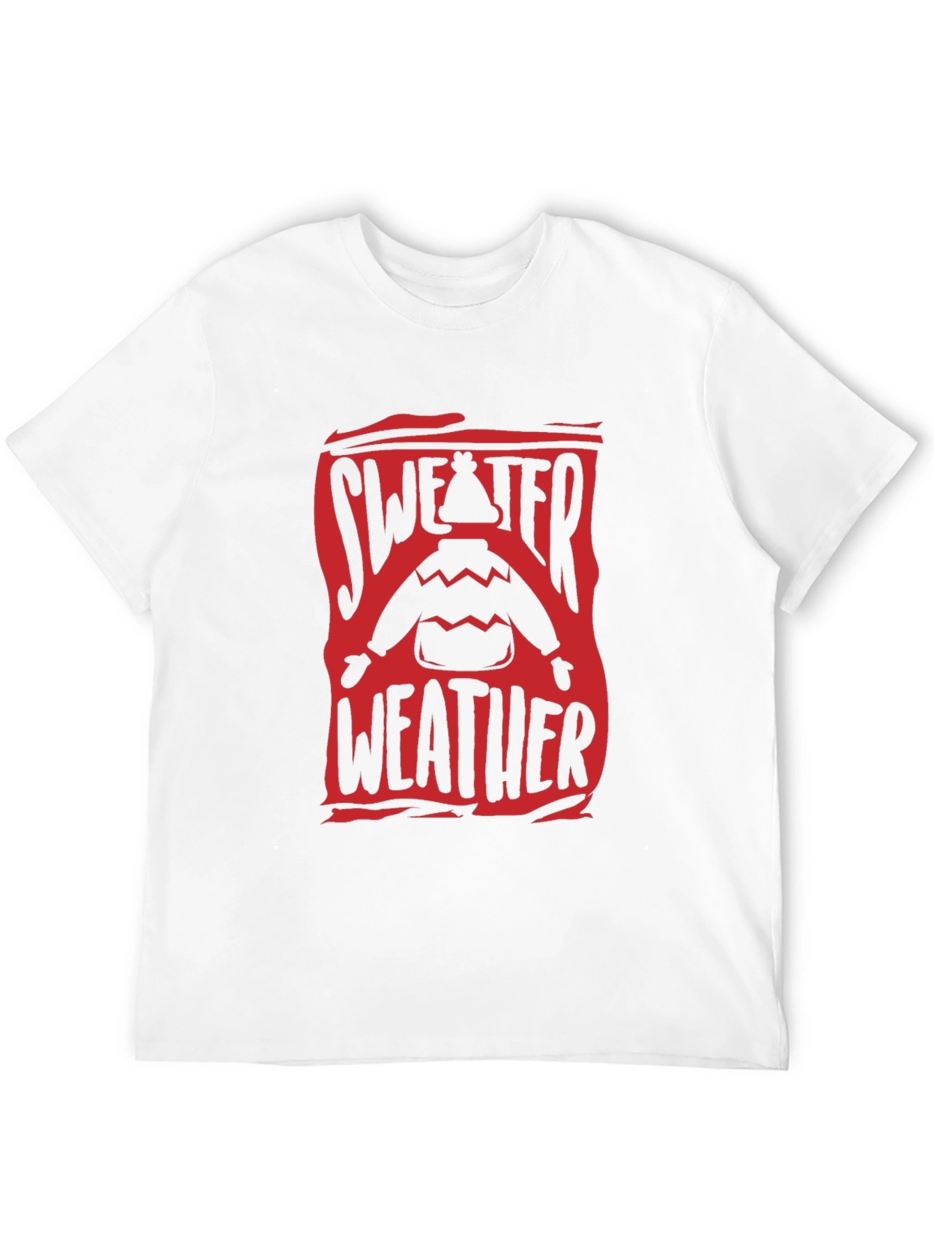 Sweater Weather Graphic Tee - Cozy Winter Shirt