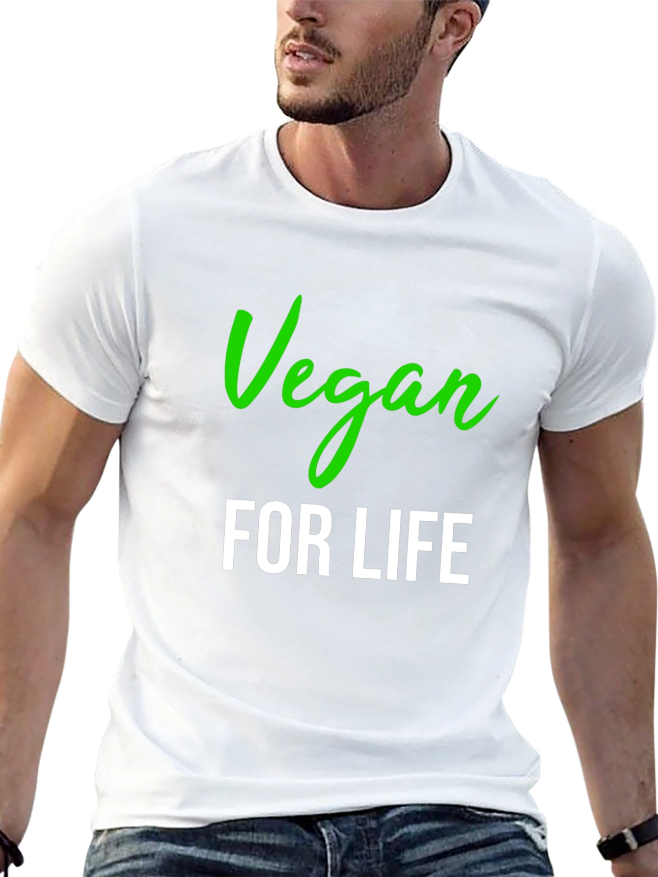 Vegan for Life Black T-Shirt