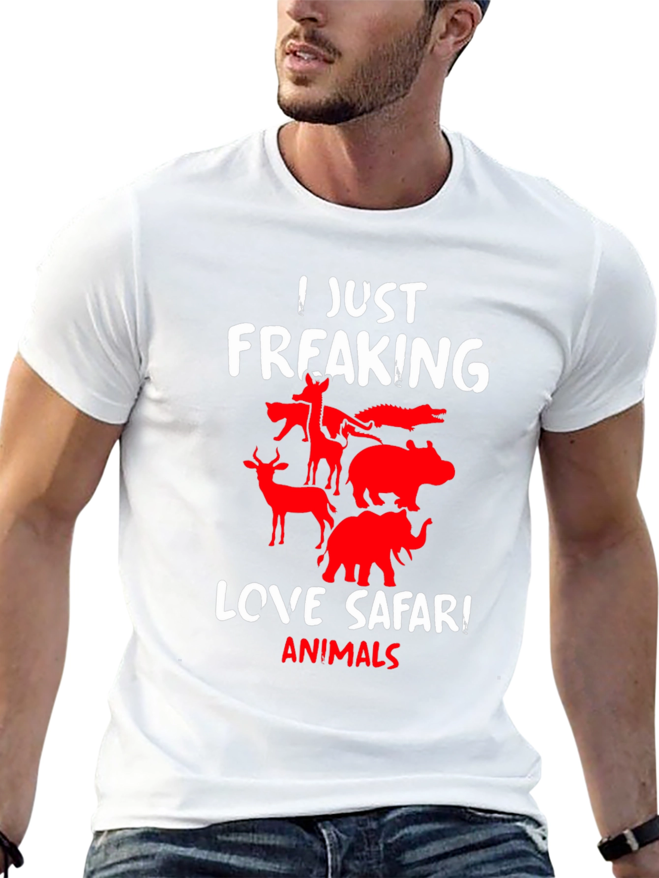 Safari Animals Graphic T-Shirt