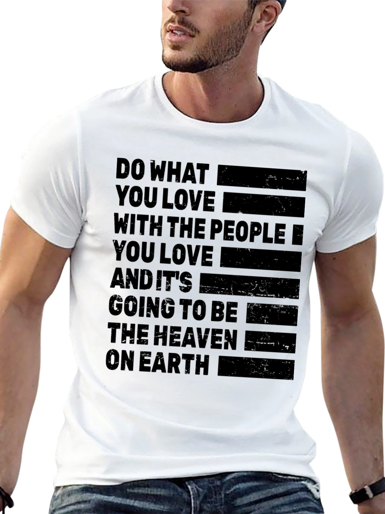 Inspirational Quote Graphic T-Shirt - Do What You Love