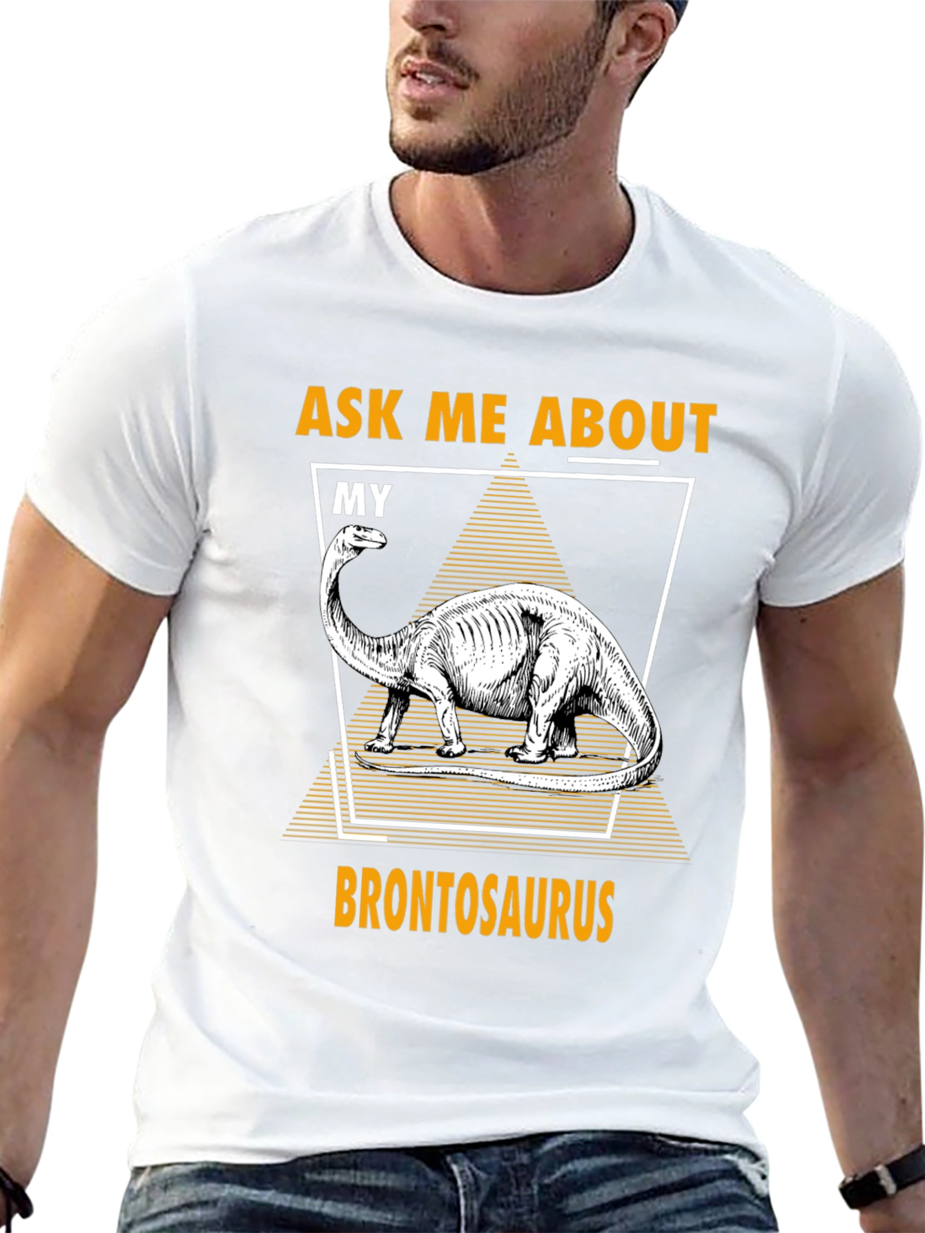 Brontosaurus Dinosaur Graphic T-Shirt