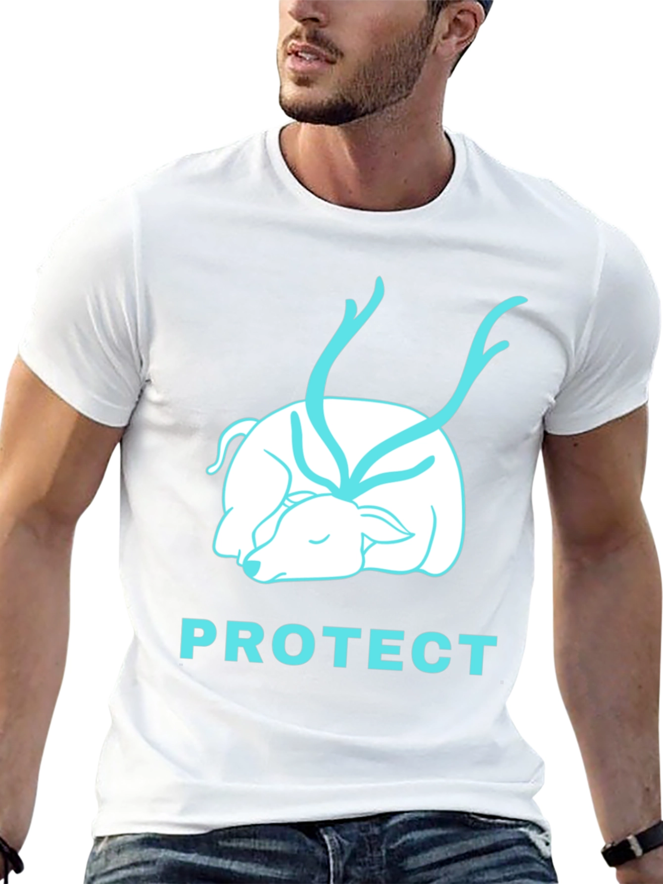 Protect Wildlife Black Graphic Tee