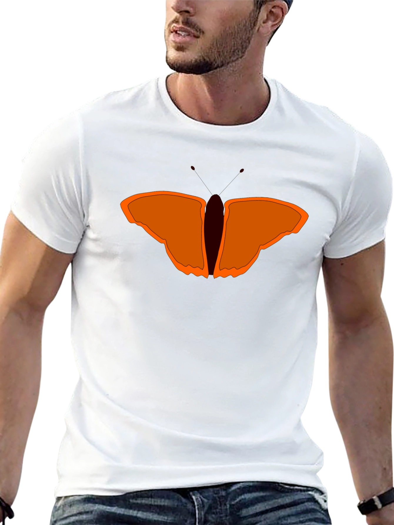 Butterfly Graphic Black Tee