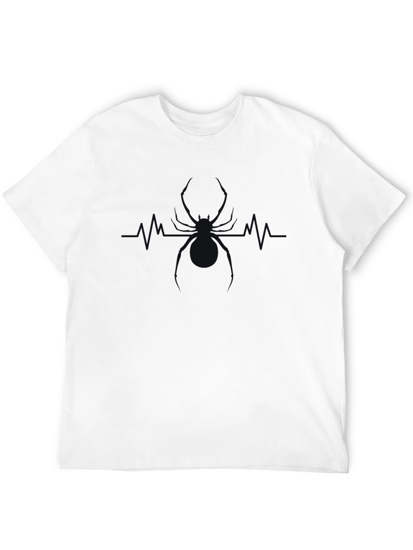 Spider Heartbeat T-Shirt - Black