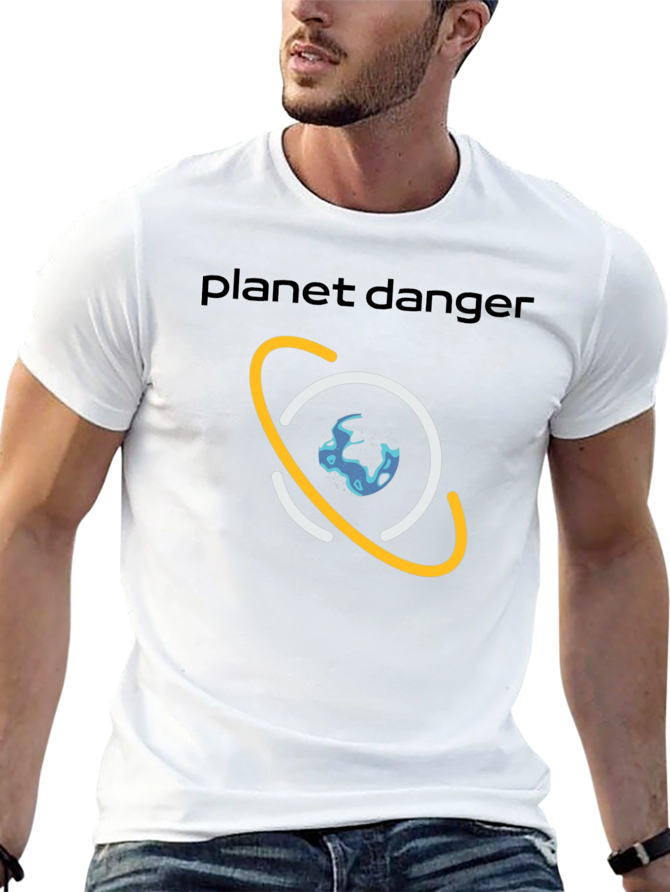 Planet Danger Graphic Tee - Black Cotton Shirt