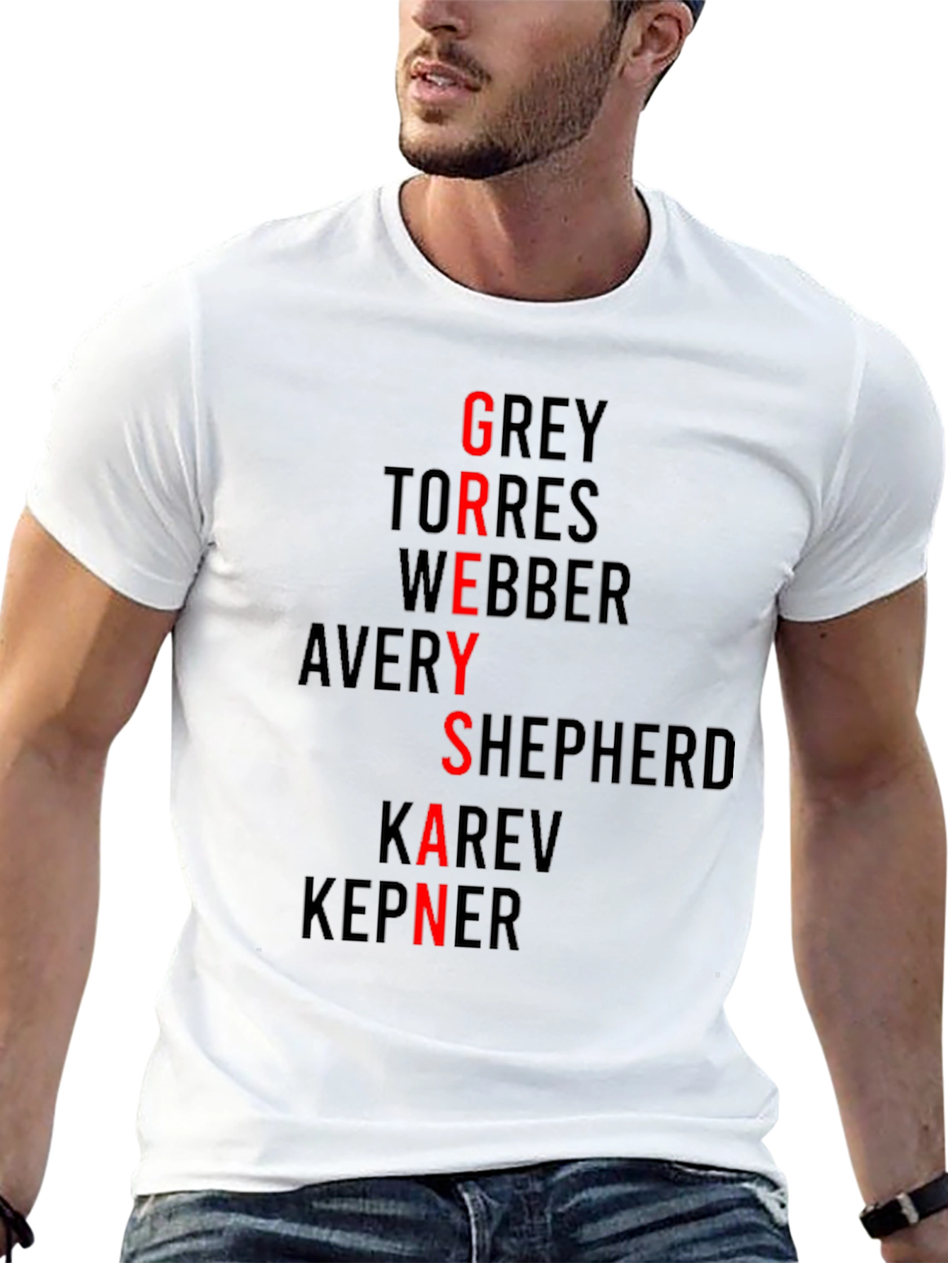 Greys Anatomy Inspired Names T-Shirt