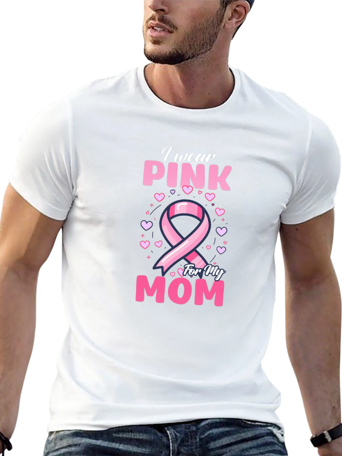 Pink Ribbon Breast Cancer Awareness T-Shirt