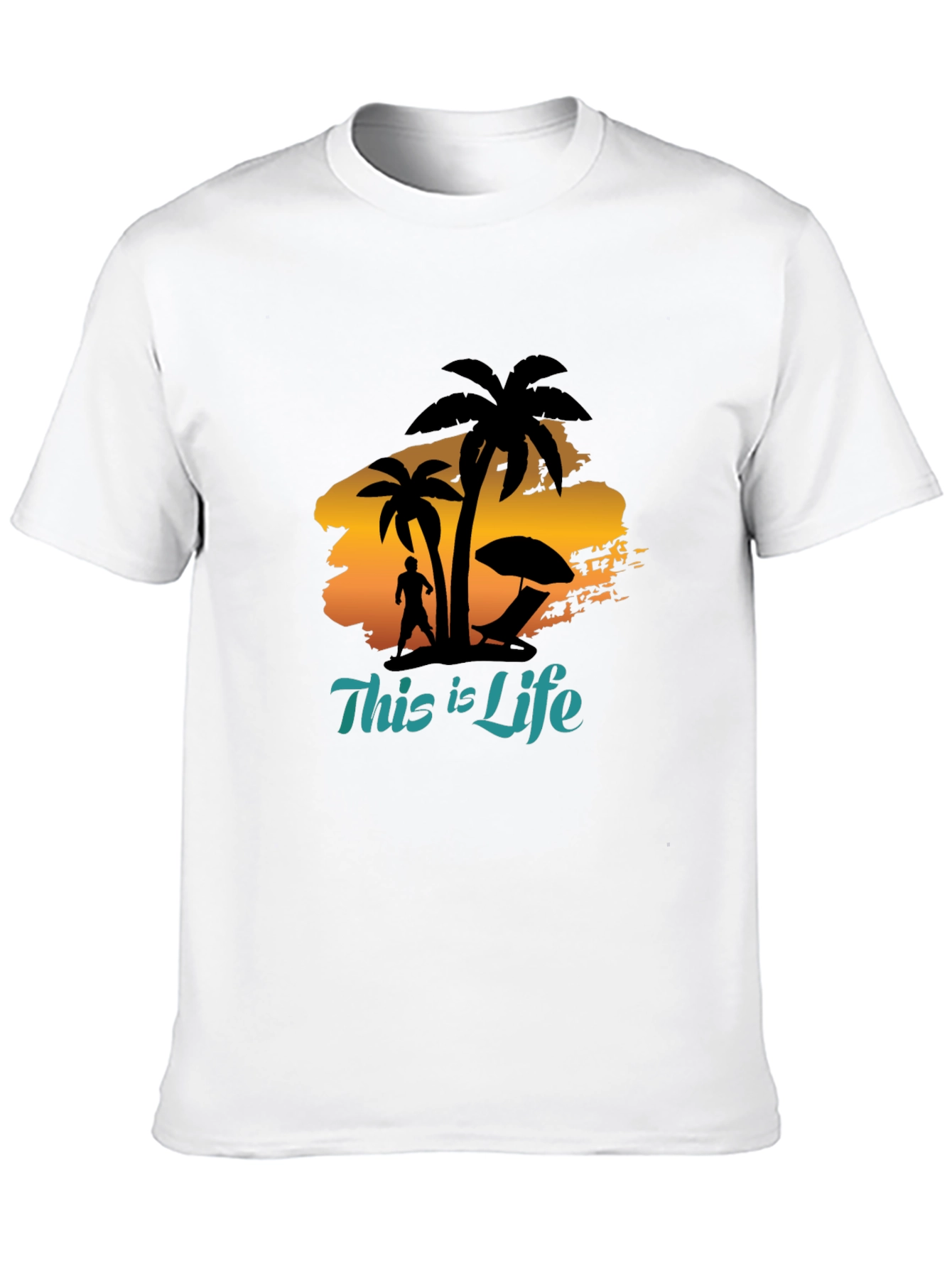 This Is Life Black Graphic Tee