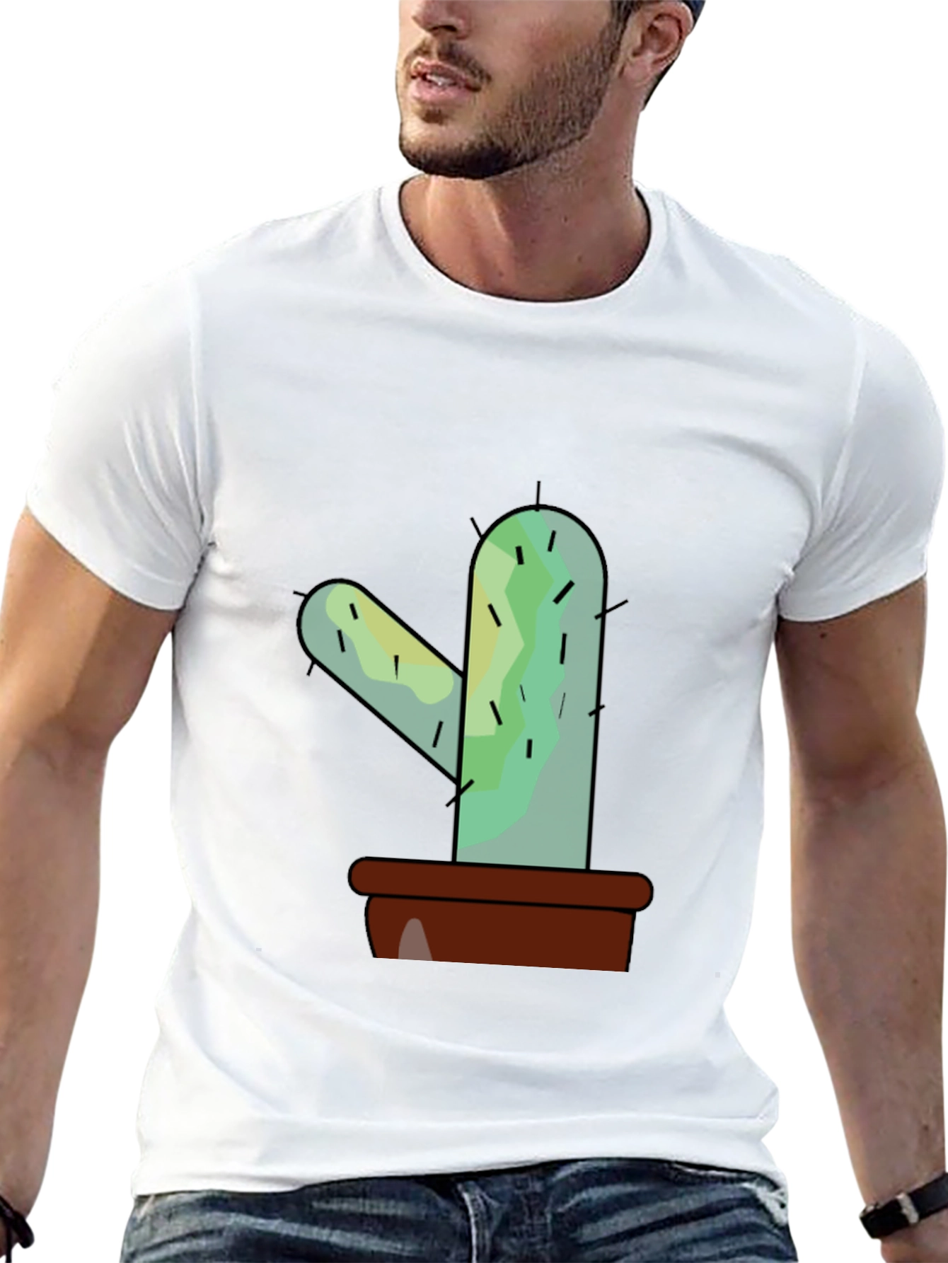 Cactus Graphic Tee - Trendy Unisex Style