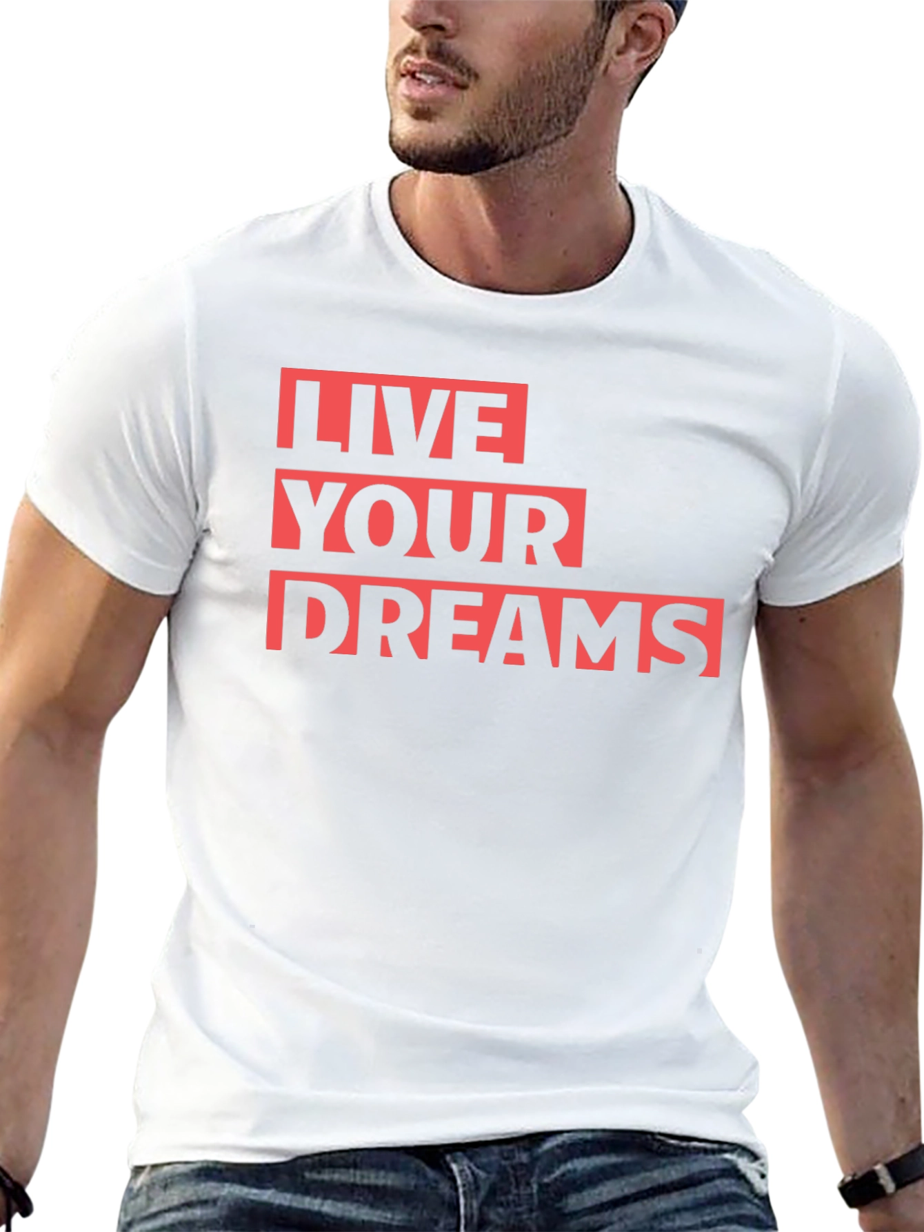 Live Your Dreams Graphic T-Shirt - Black