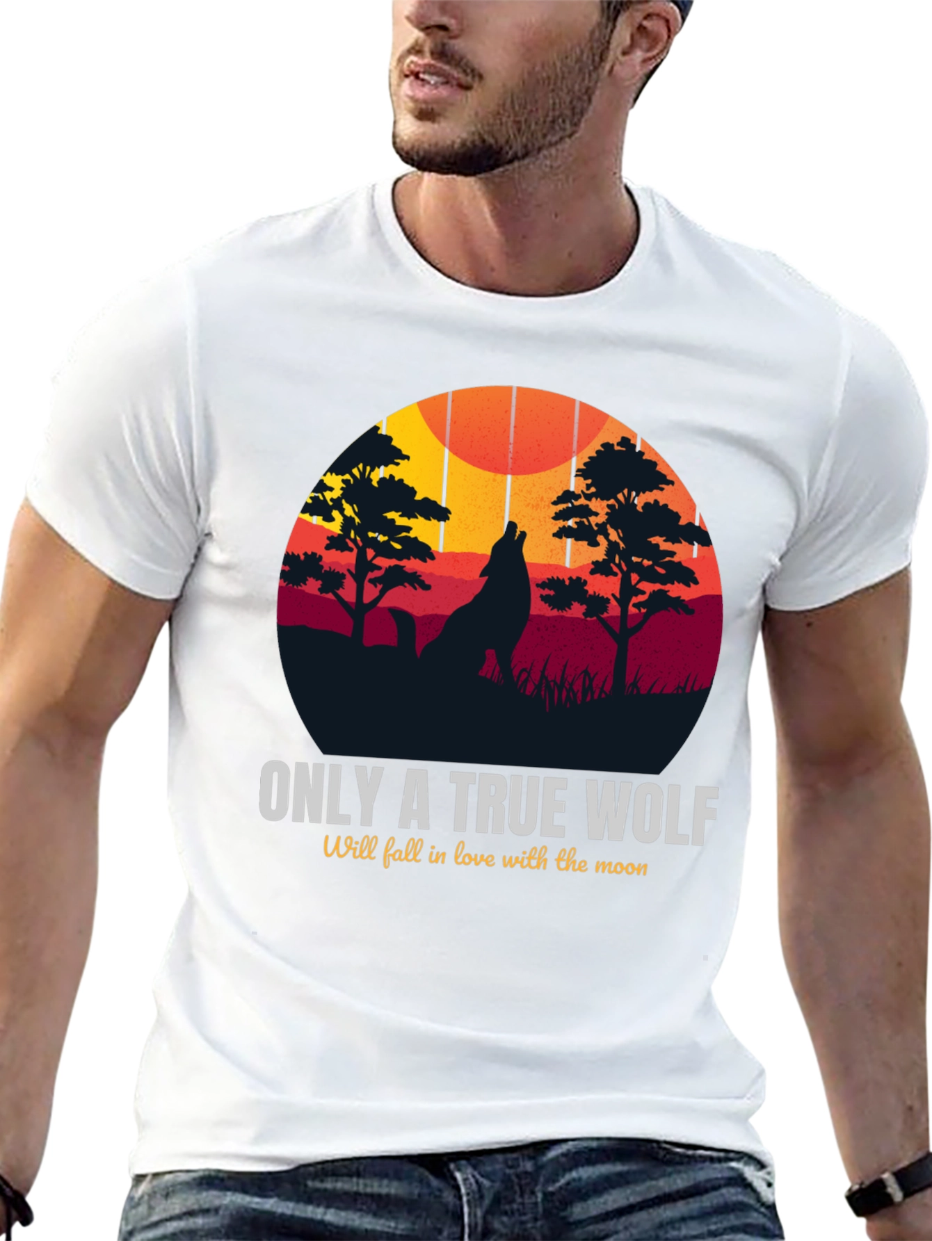 True Wolf Graphic T-Shirt