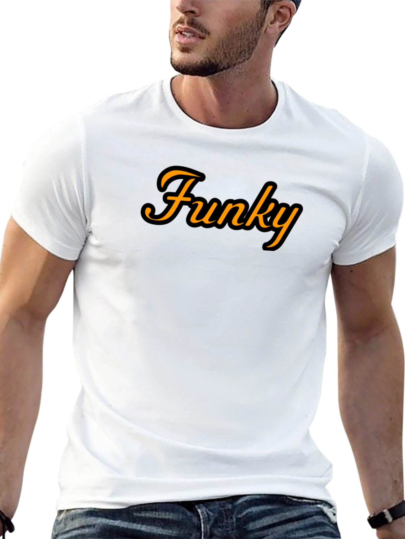 Funky Graphic Tee - Stylish Black T-Shirt