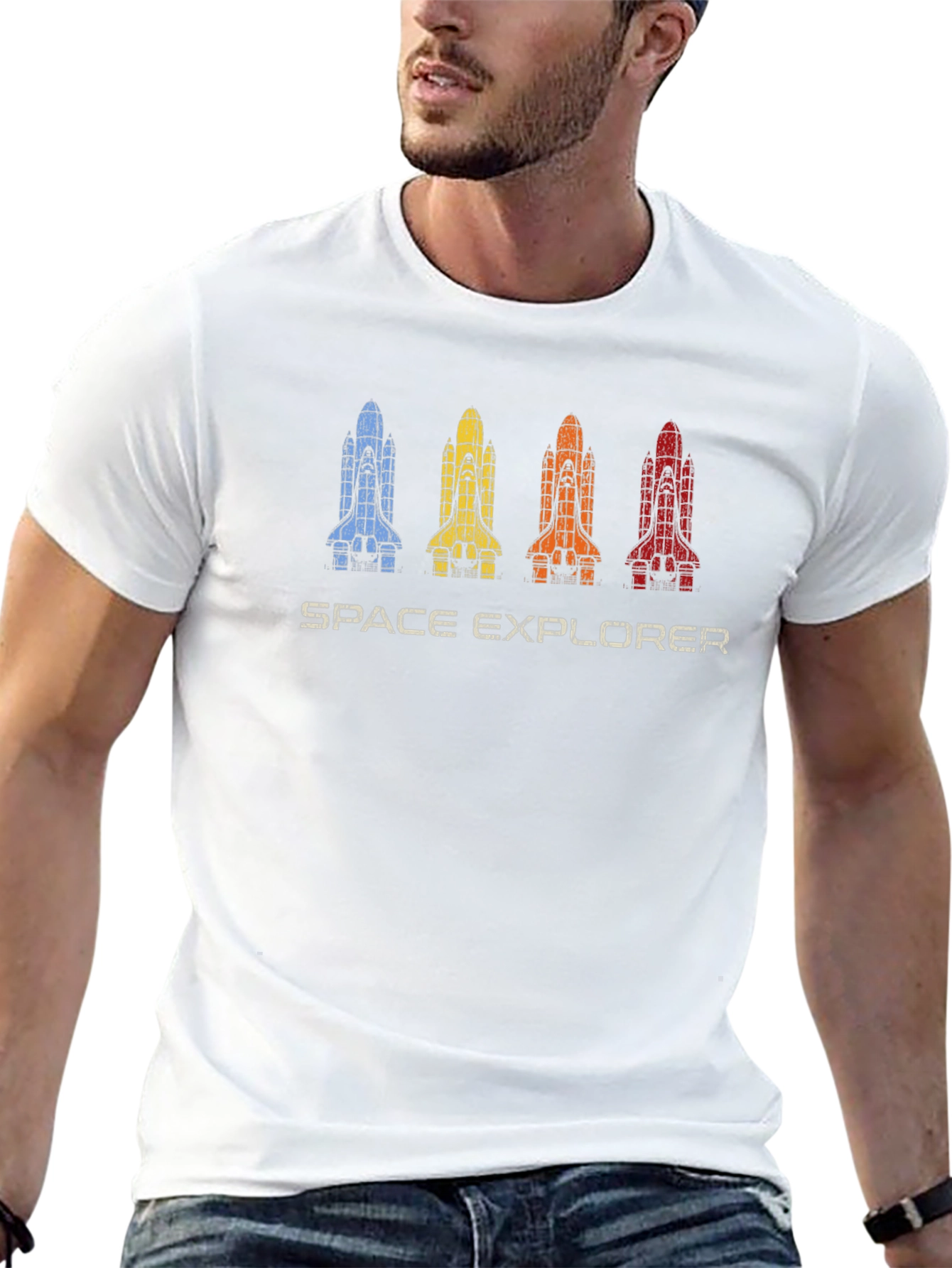 Space Explorer T-Shirt - Rocket Shuttle Design