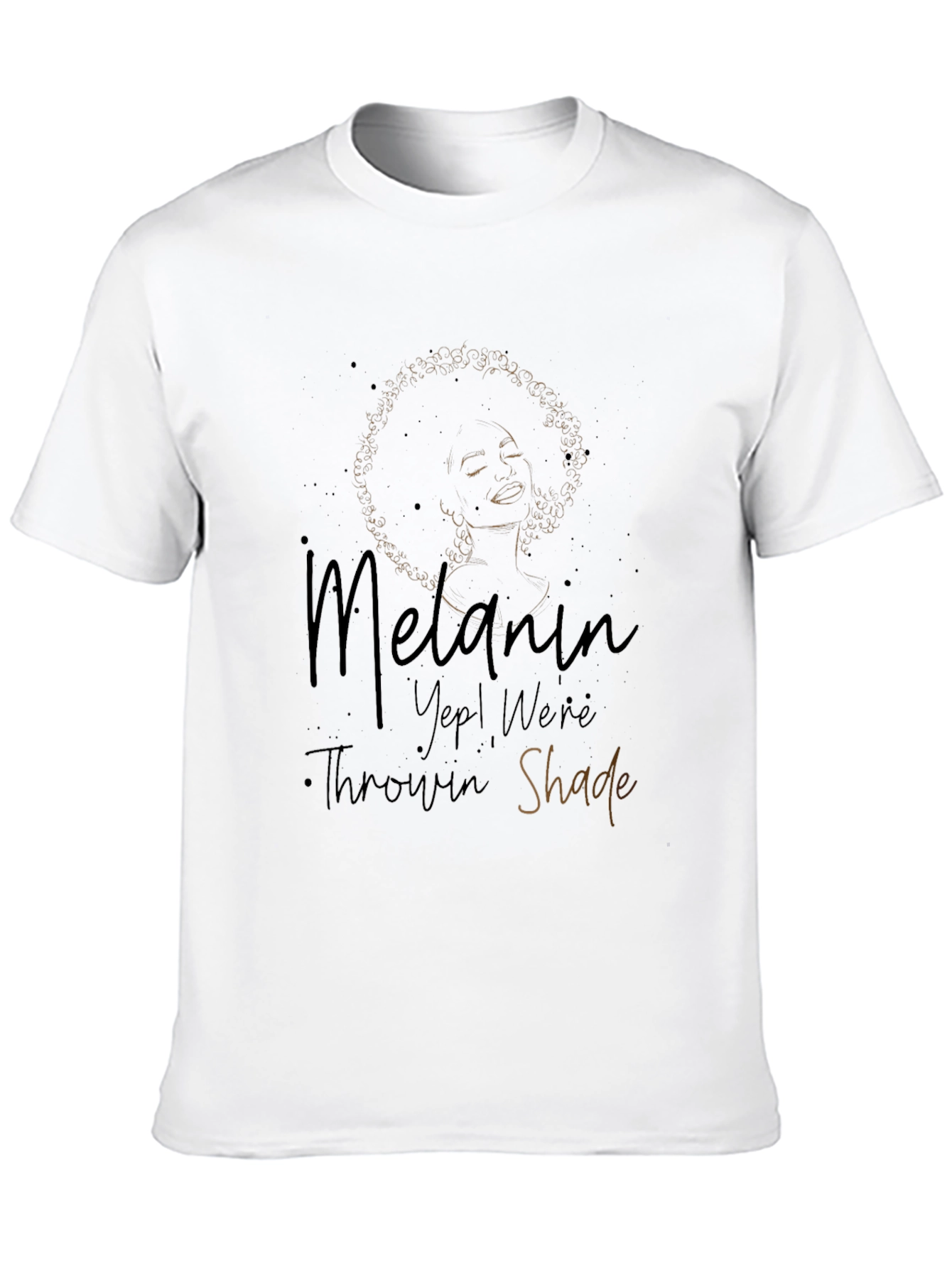 Melanin Throwin Shade Graphic Tee - Black