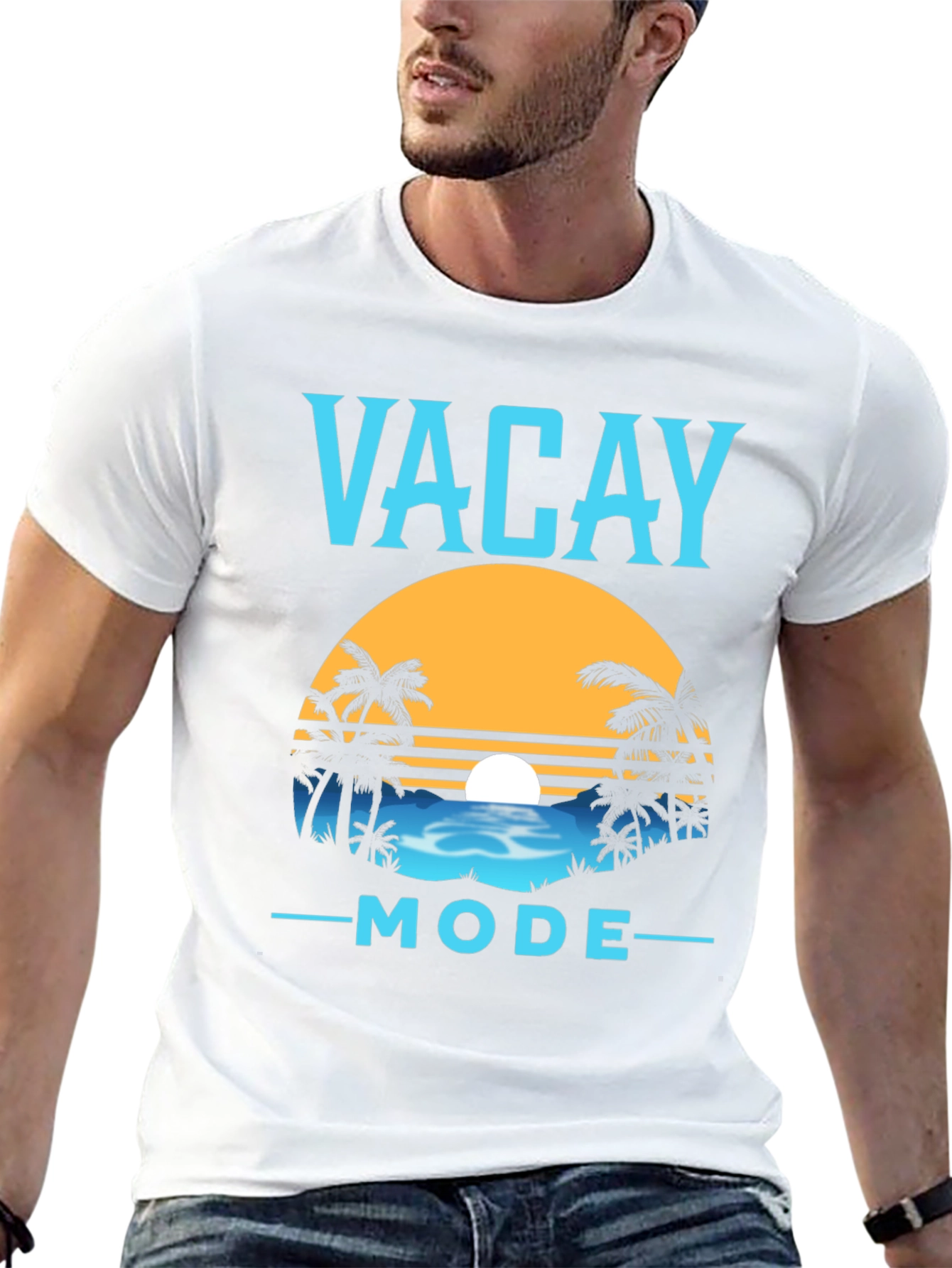 Vacay Mode Graphic Tee - Black Summer Vacation T-Shirt