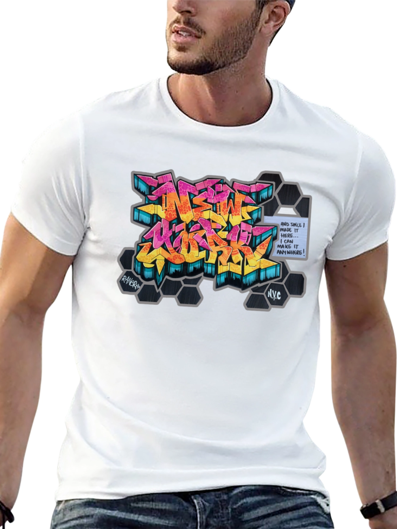 Urban Graffiti Art Graphic Tee - NYC Style